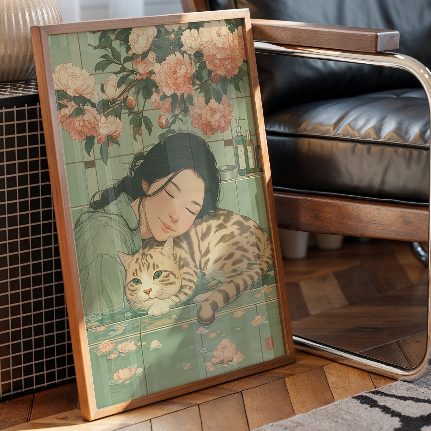 Peach Blossoms Guard Afternoon Dreams