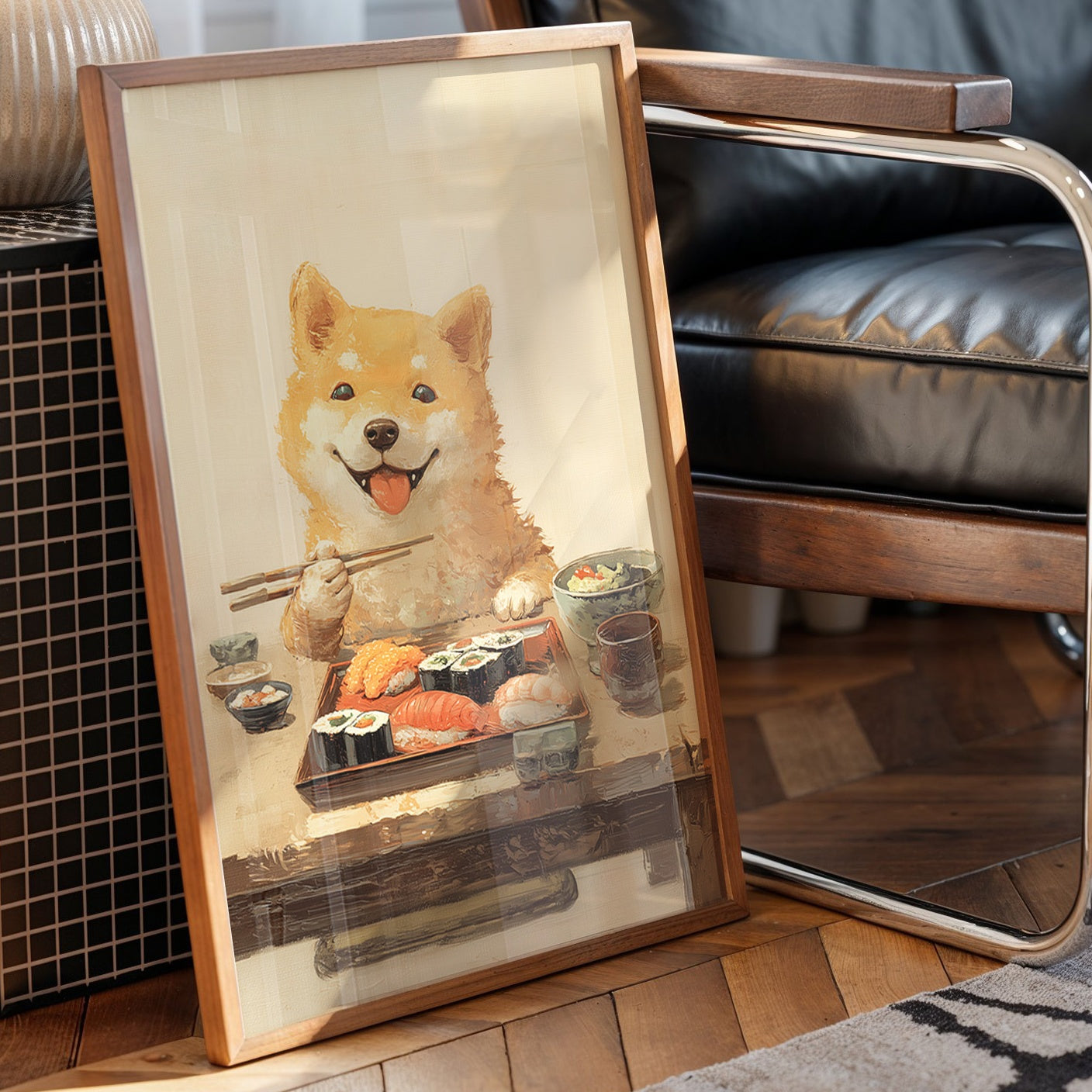 Sushi Night With Happy Shiba