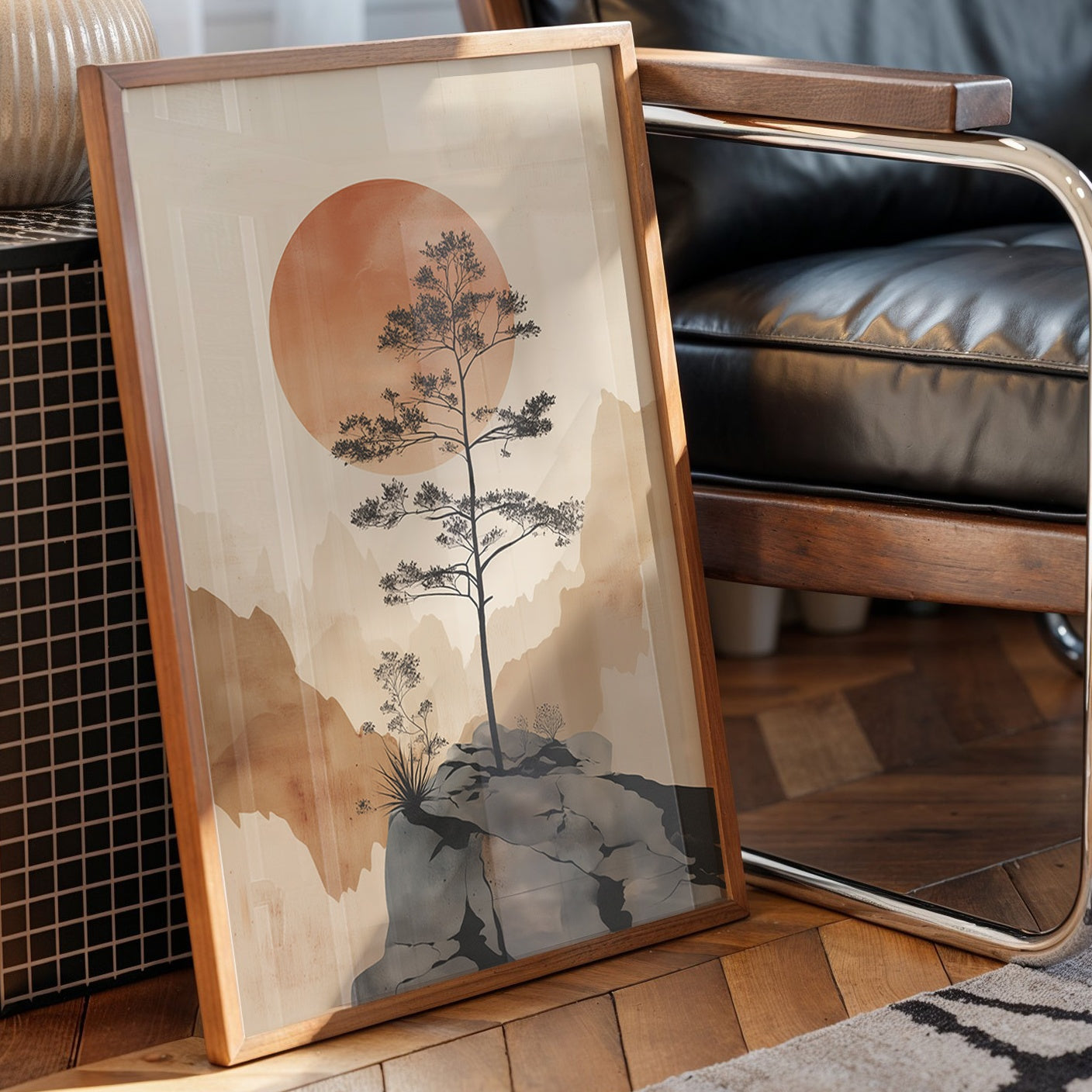 Lone Pine Greets The Copper Sun