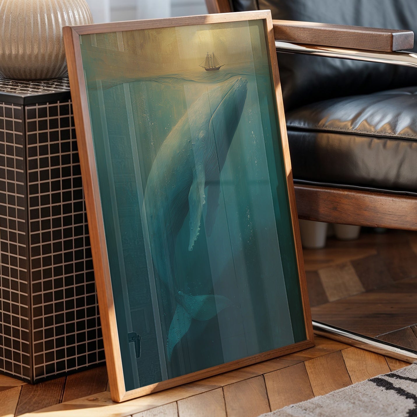 Gentle Giants Below Tiny Ships