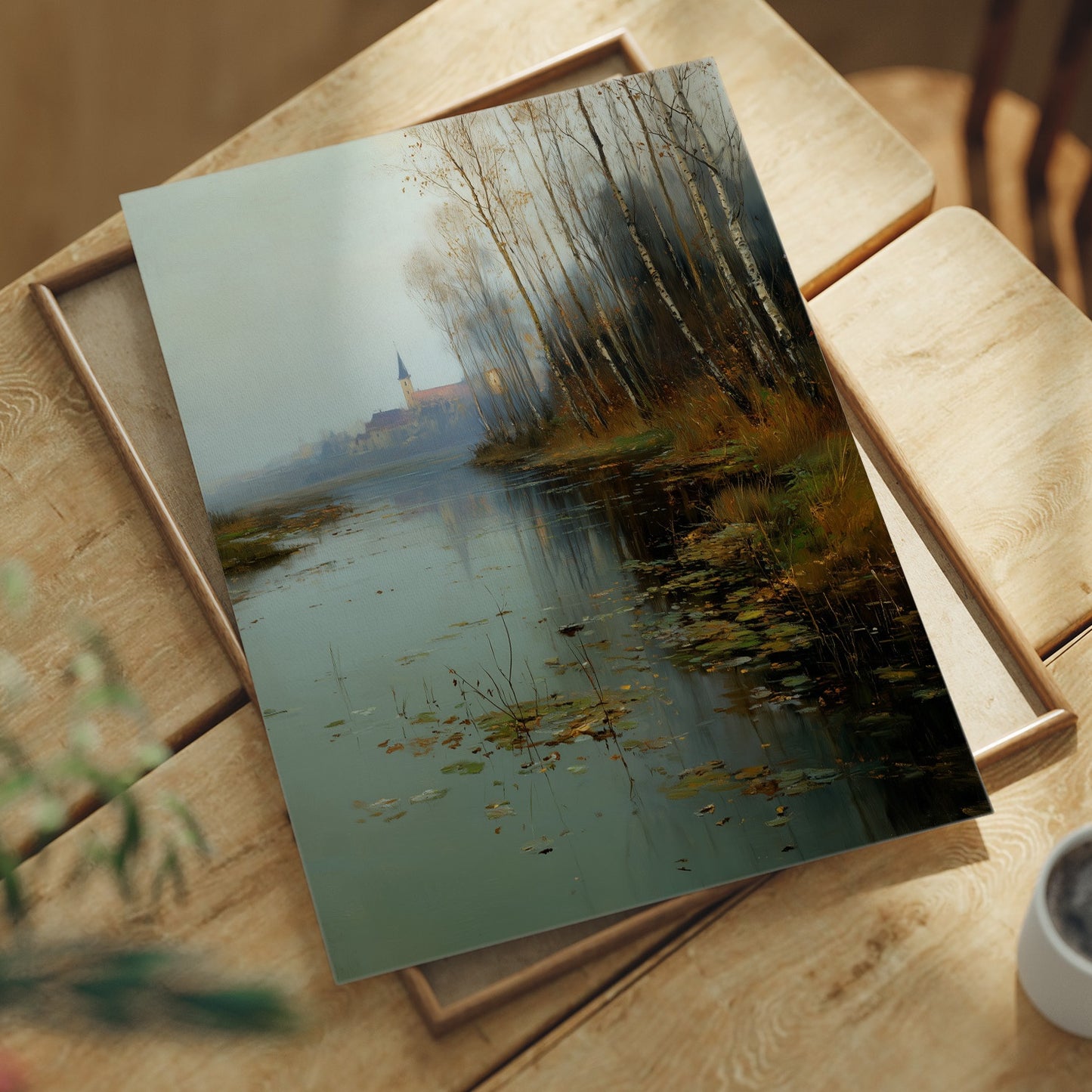 Autumn Whispers Across Misty Waters