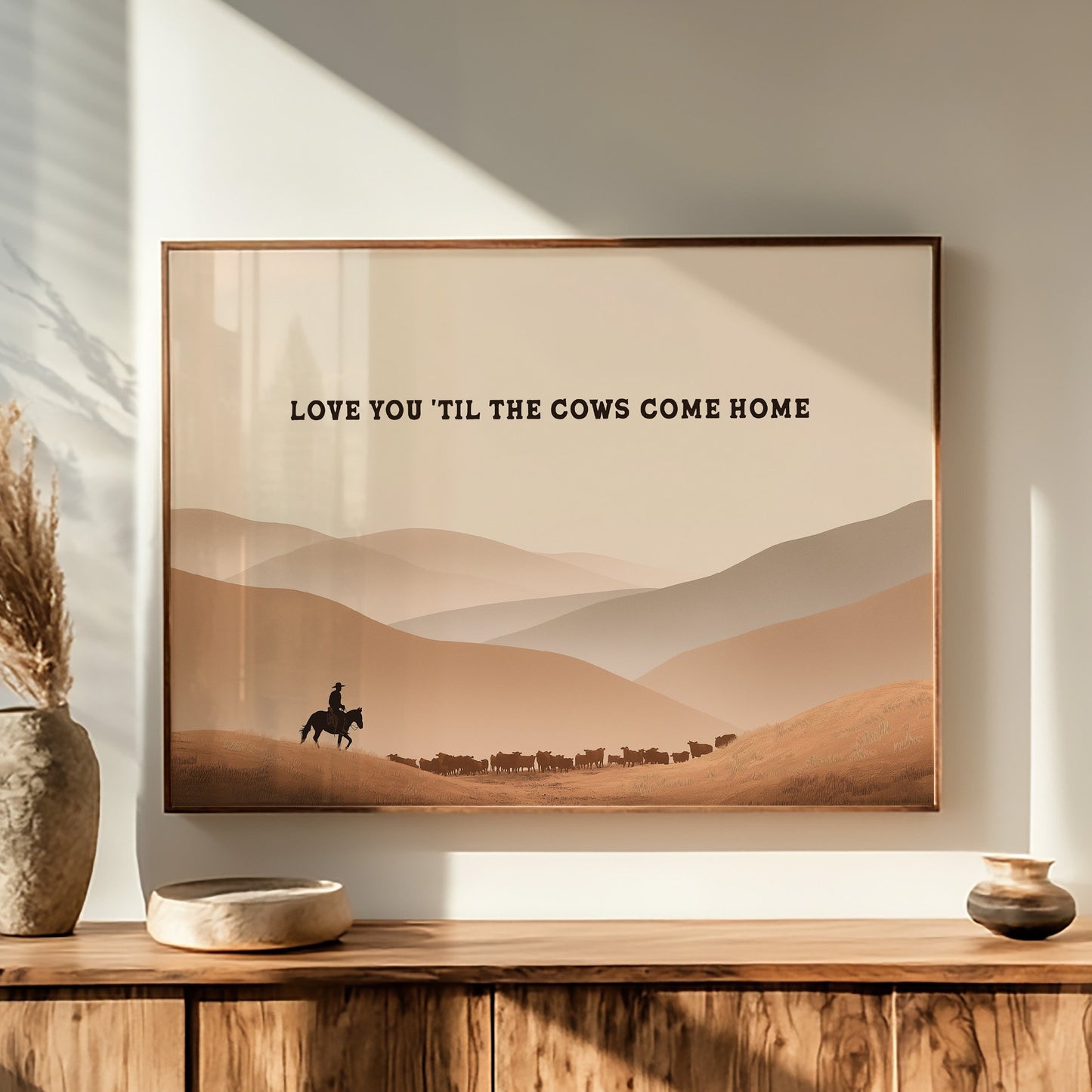 Sunset Promises On Ranch Land