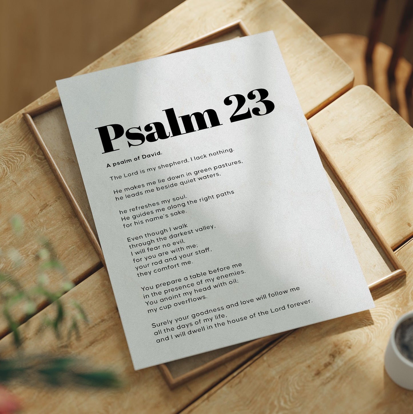 Sacred Words On Morning Wood