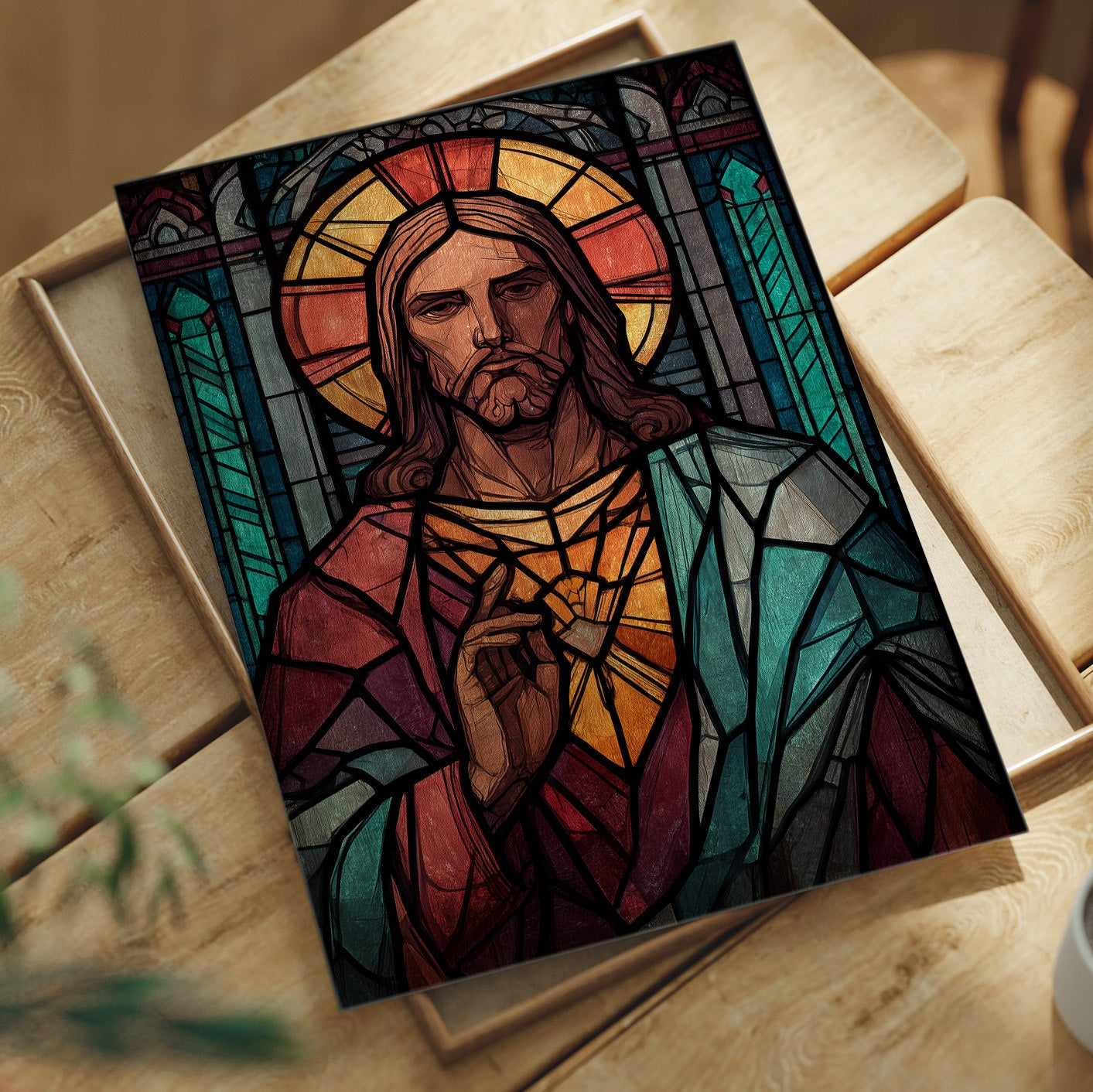 Sacred Light Through Fractured Glass