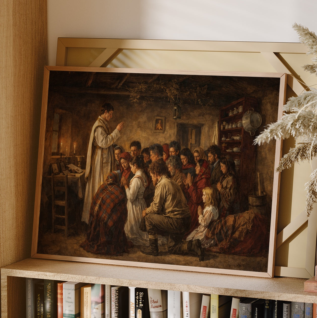 Humble Prayers in Rustic Sanctuary