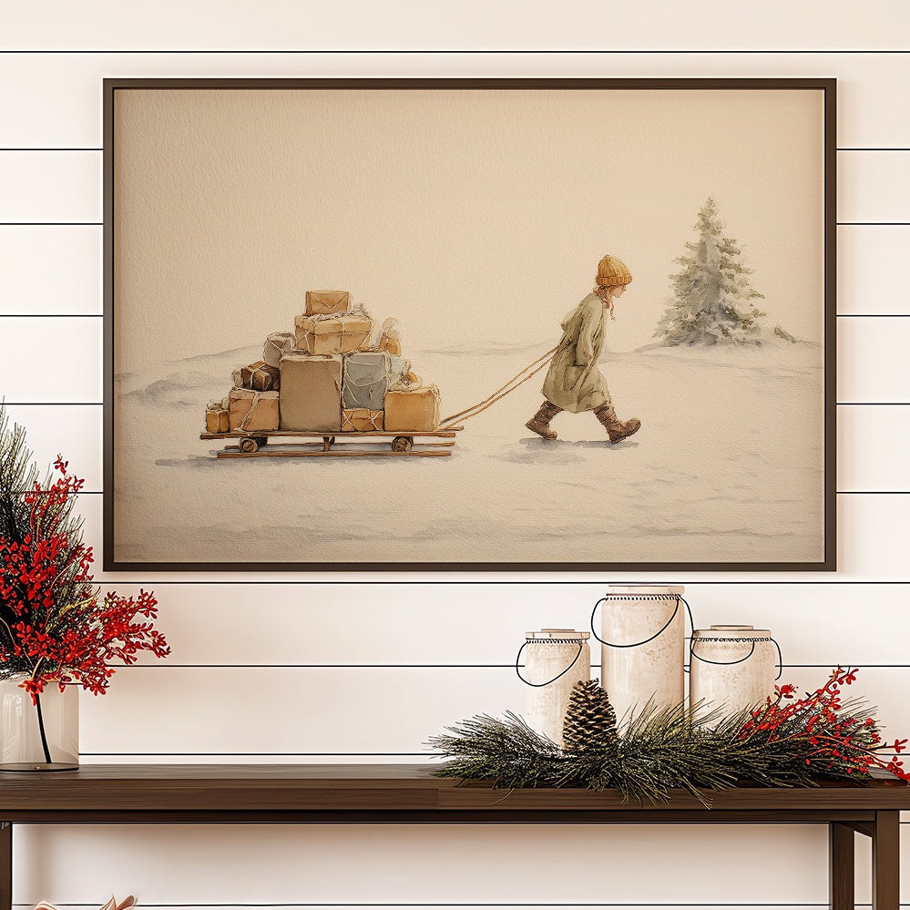 Solitary Gift Bearer's Winter Trek
