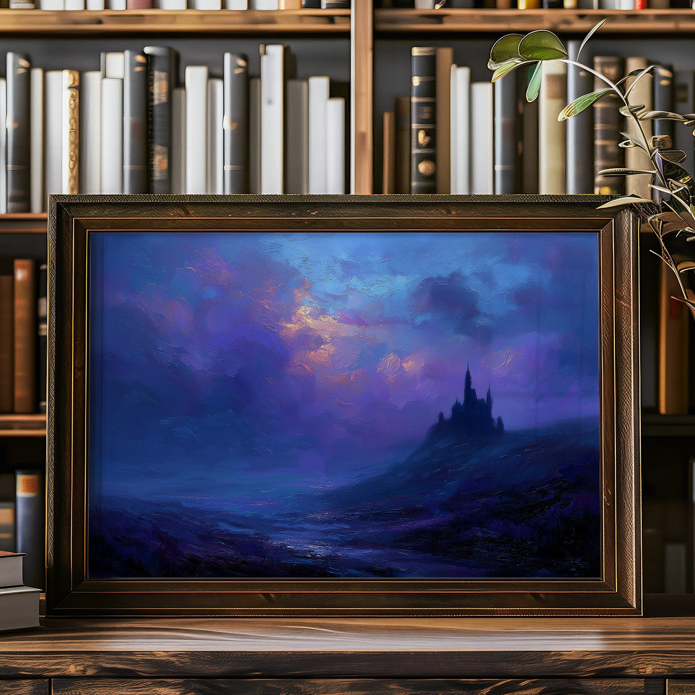 Violet Kingdom Beckons Through Twilight Mist