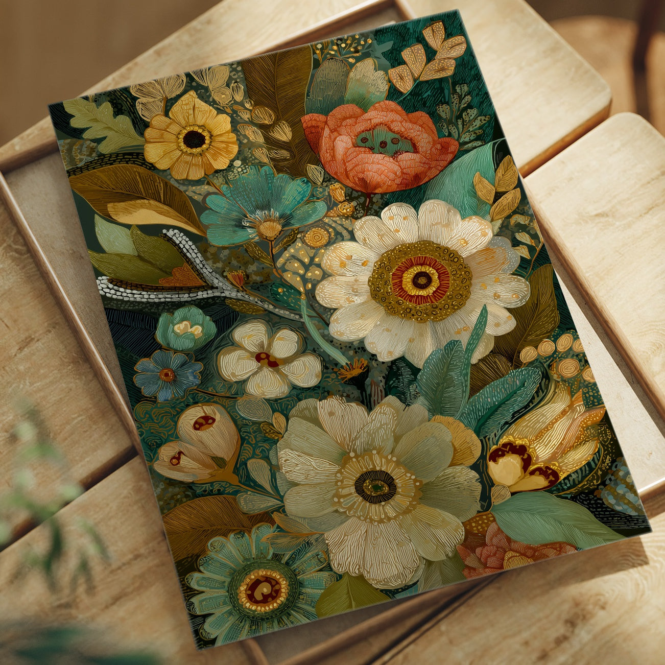 Garden Blooms In Jeweled Harmony