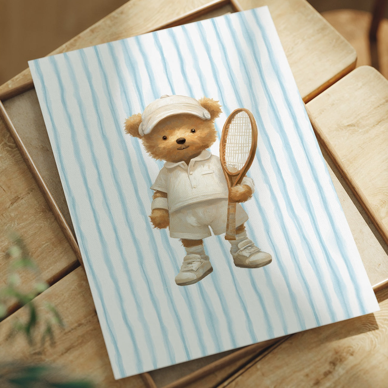 Tennis Bear Ready For Summer Court