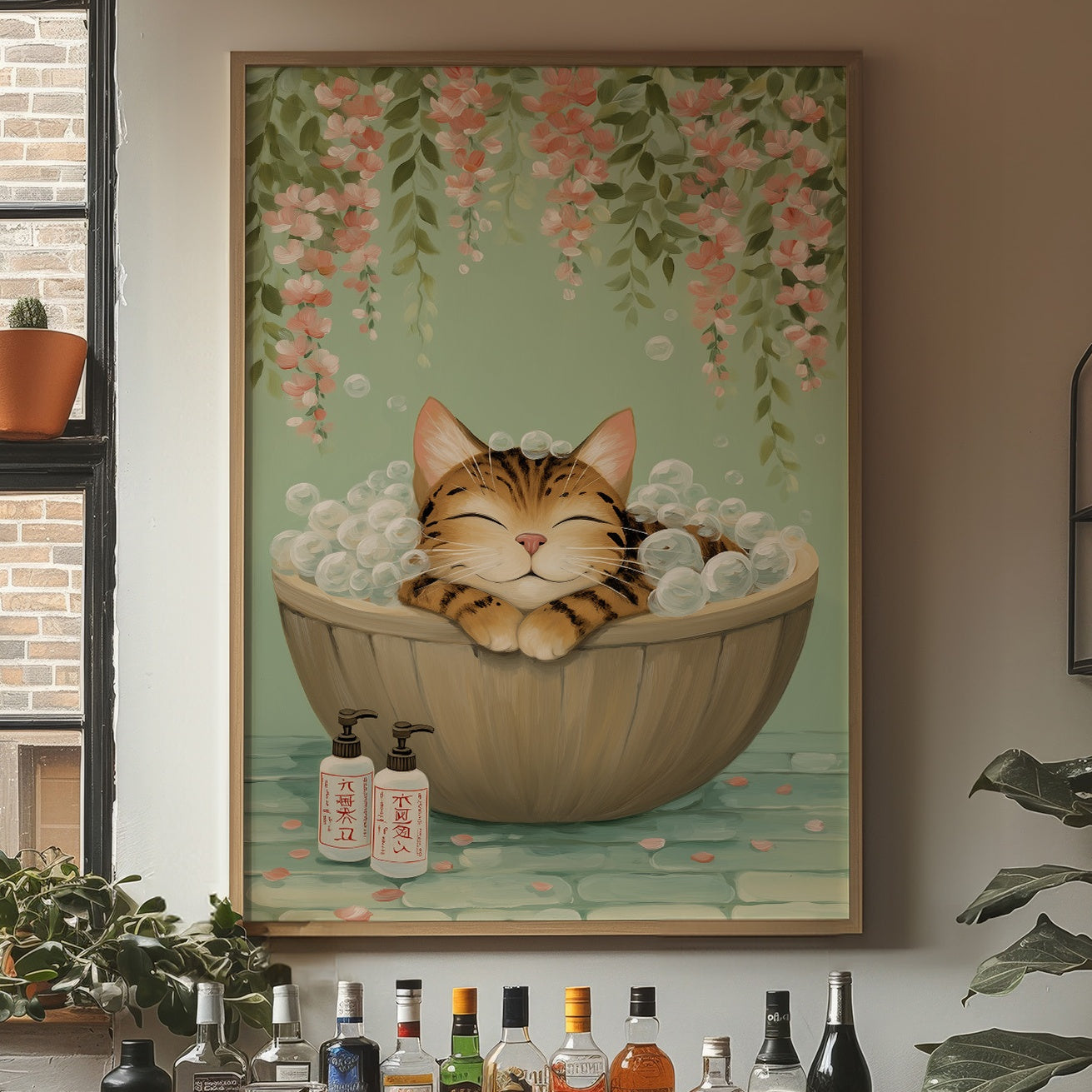 Bubble Bath Under Cherry Blossoms