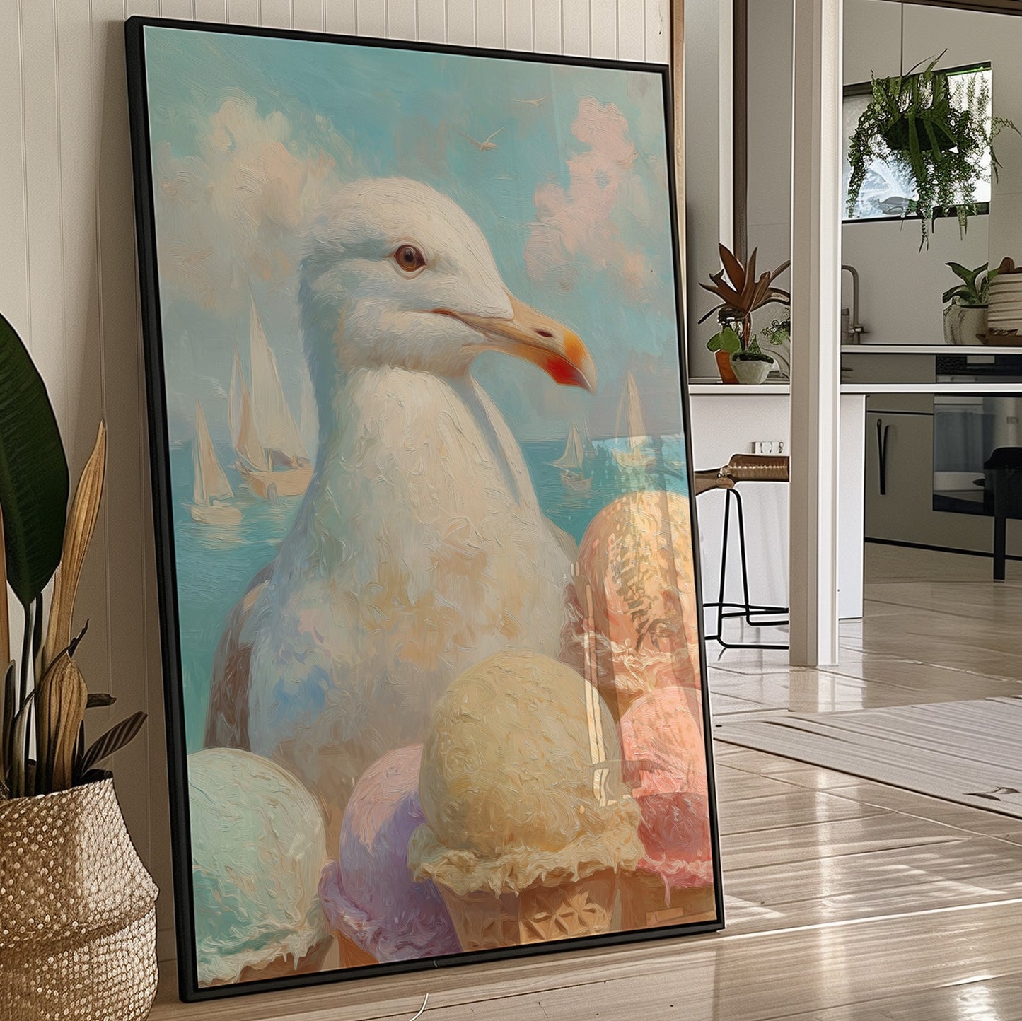 Coastal Gull Awaits Ocean Voyage