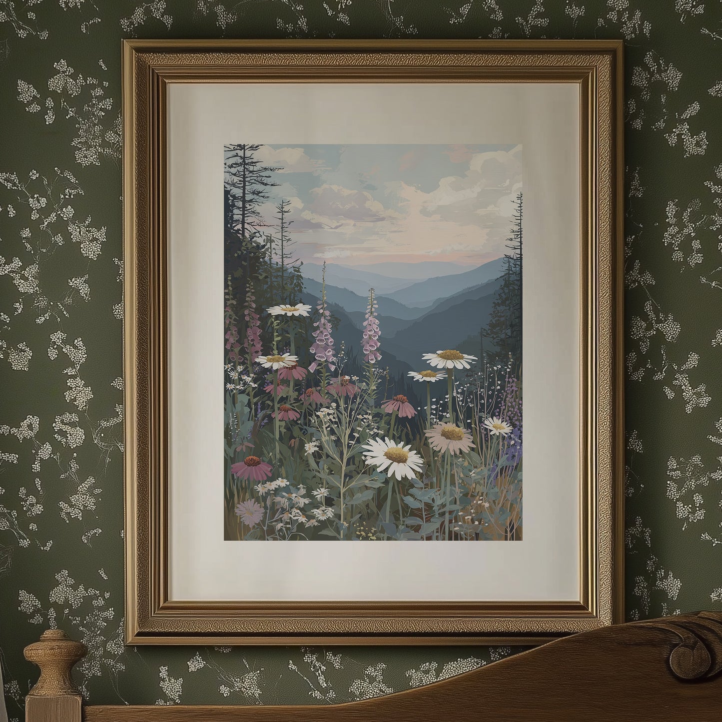 Alpine Wildflowers Whisper to Distant Peaks