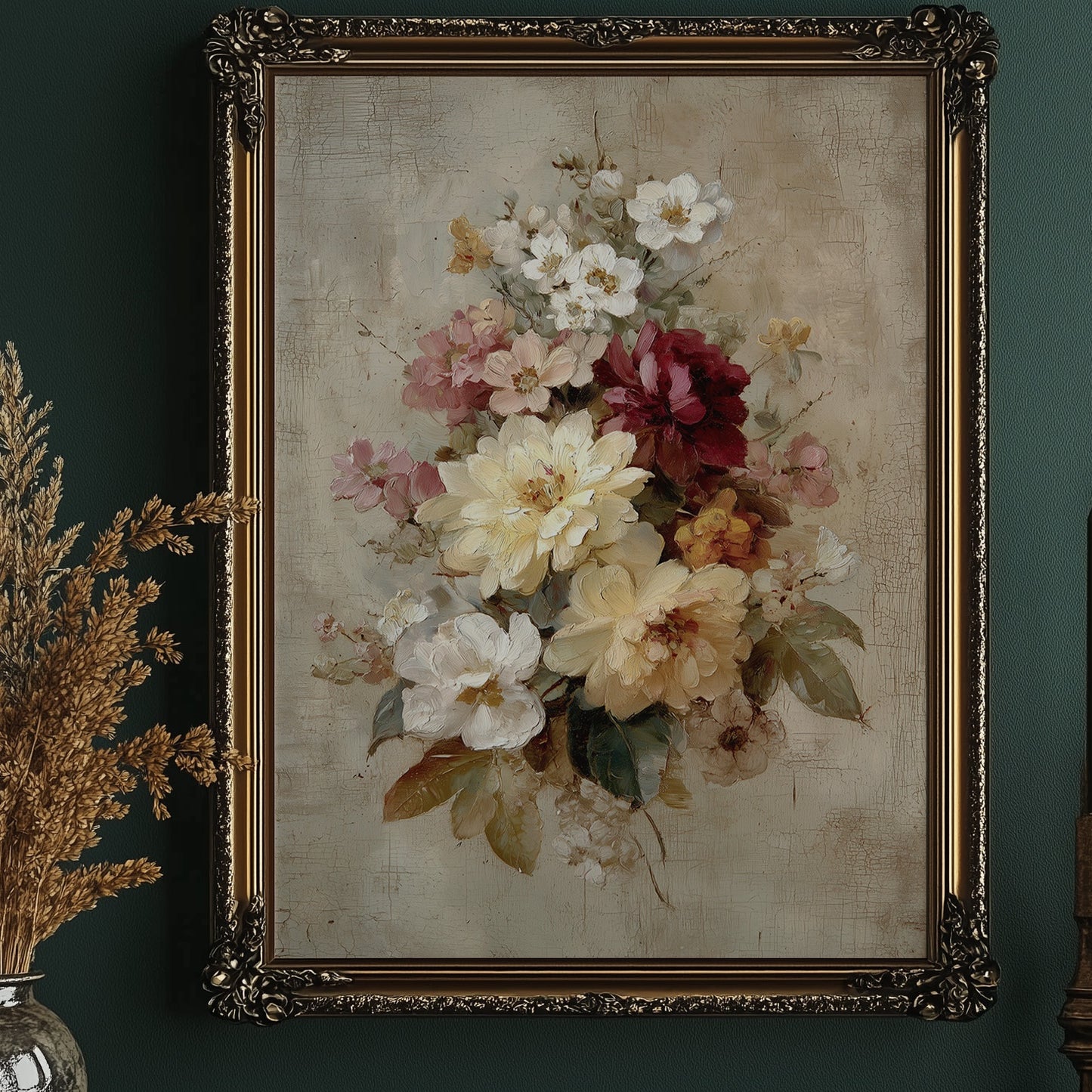 Peonies Against Midnight Walls