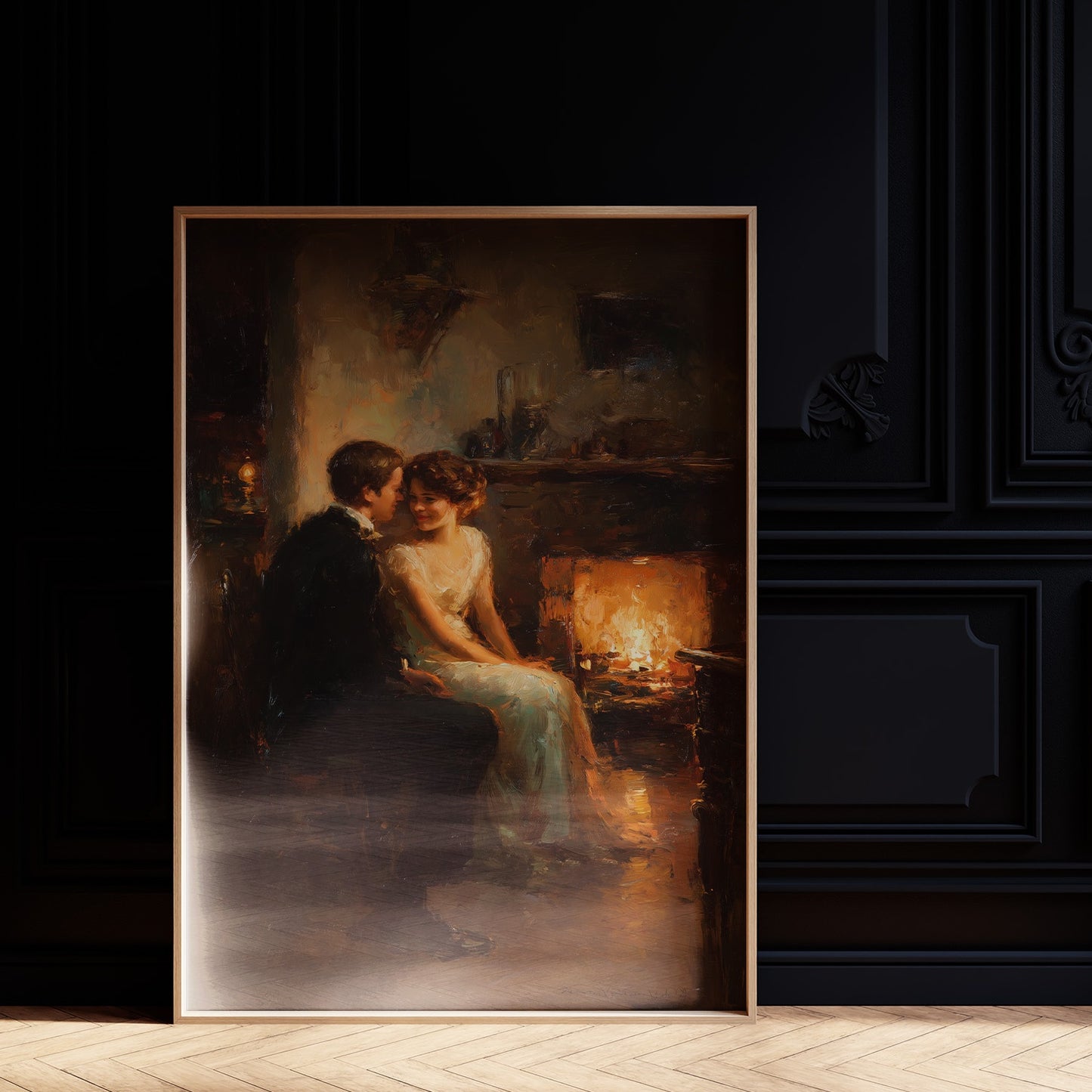 Firelight Confessions Between Lovers