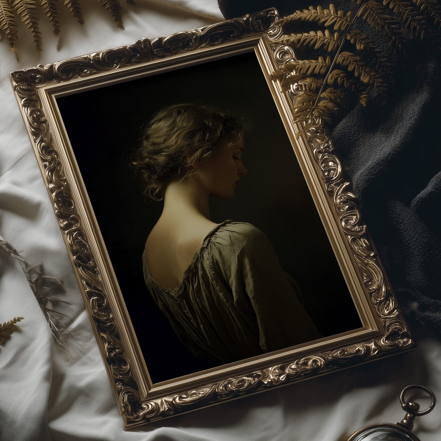 Golden Light On Timeless Portrait