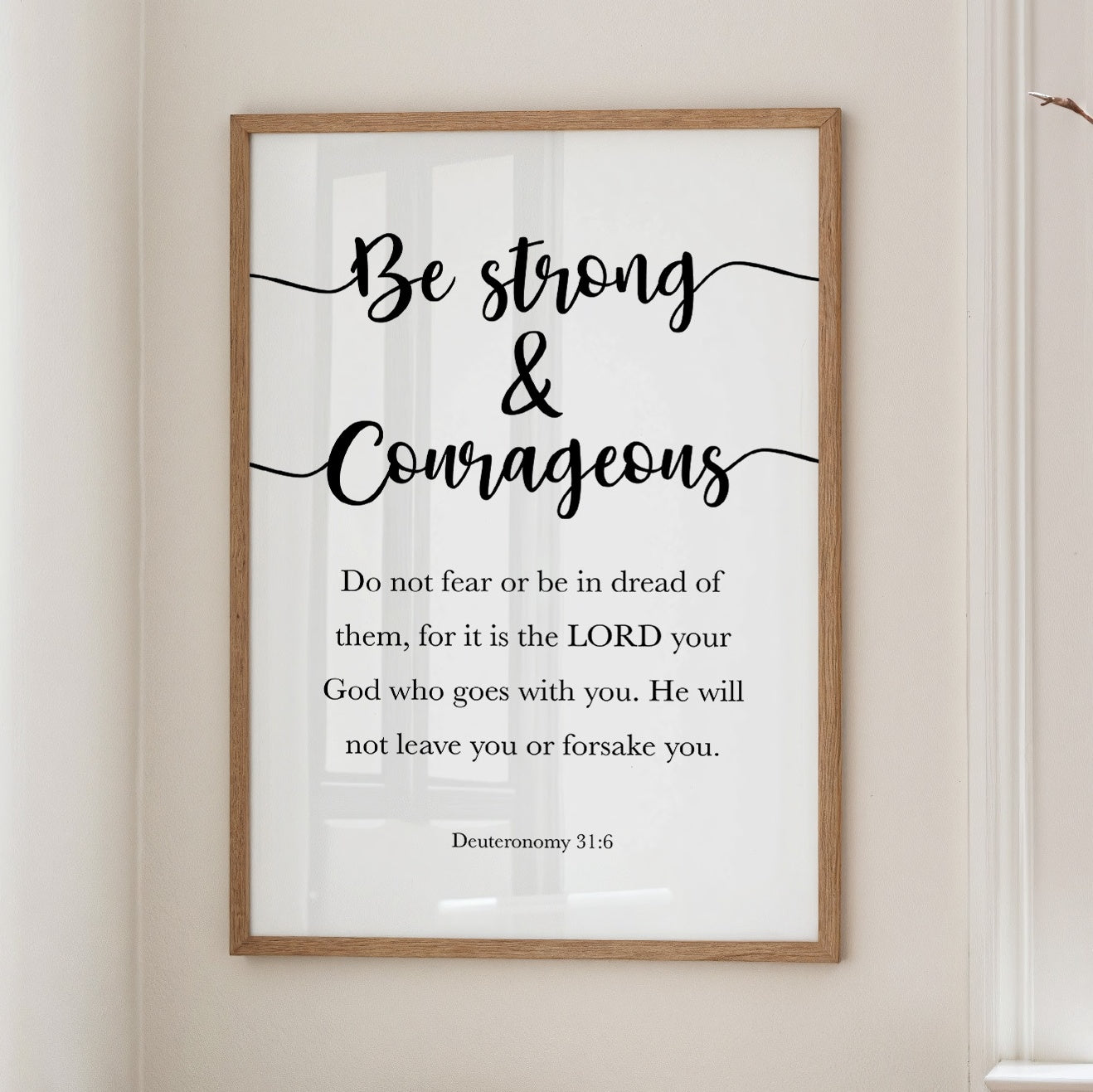 Faith's Embrace in Elegant Typography