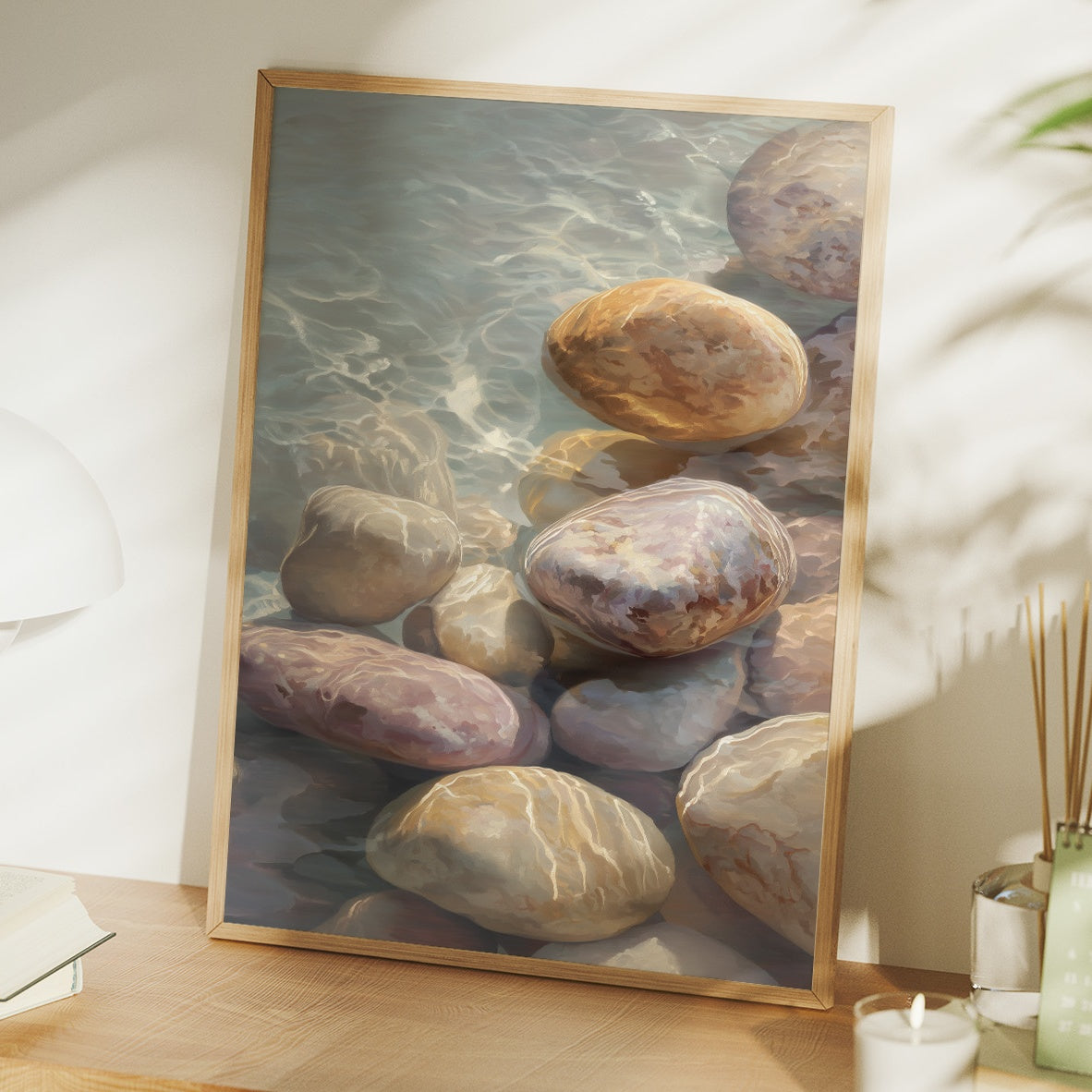 River Stones Catch Morning's First Light