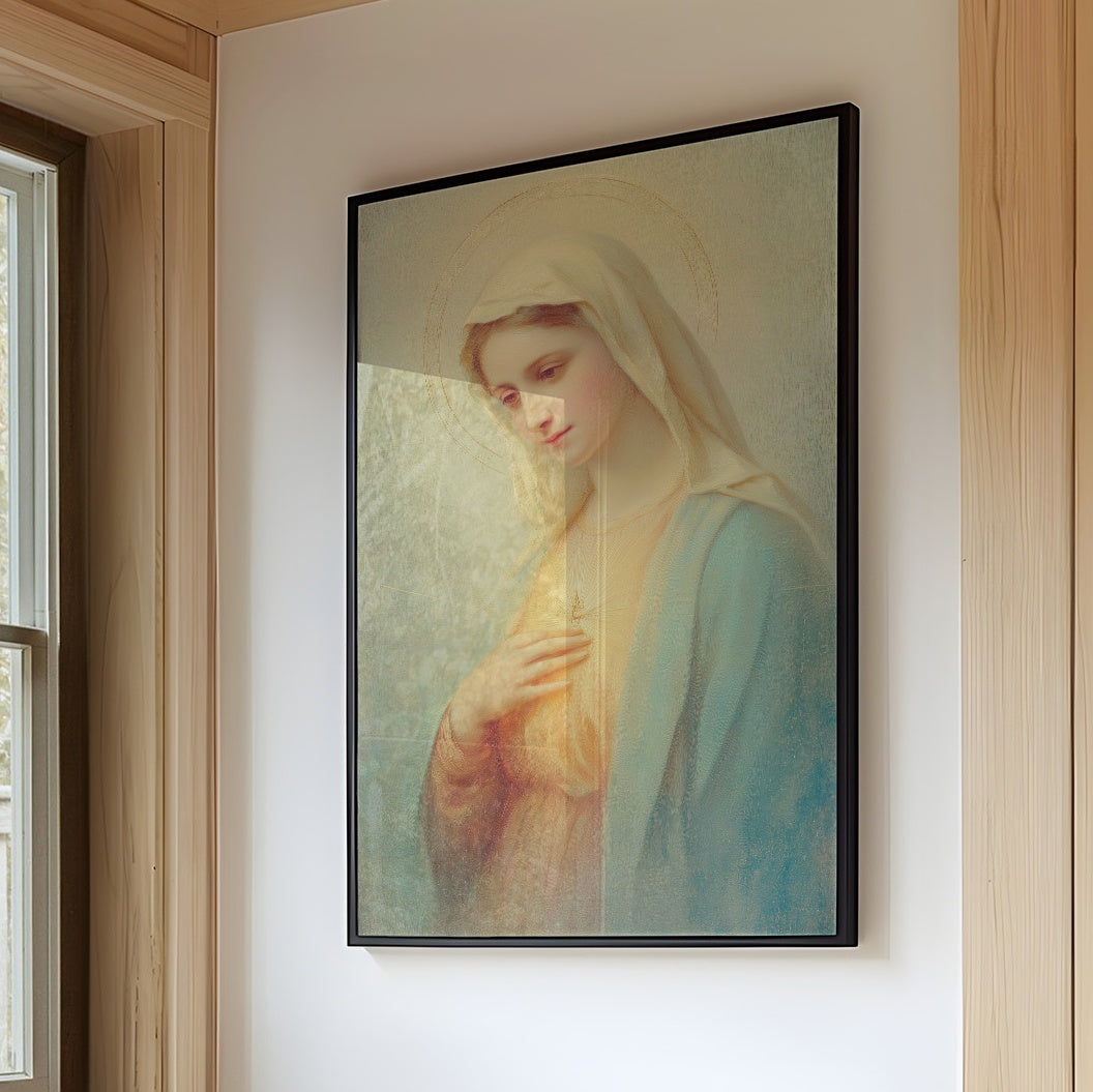 Ethereal Radiance in Gentle Devotion