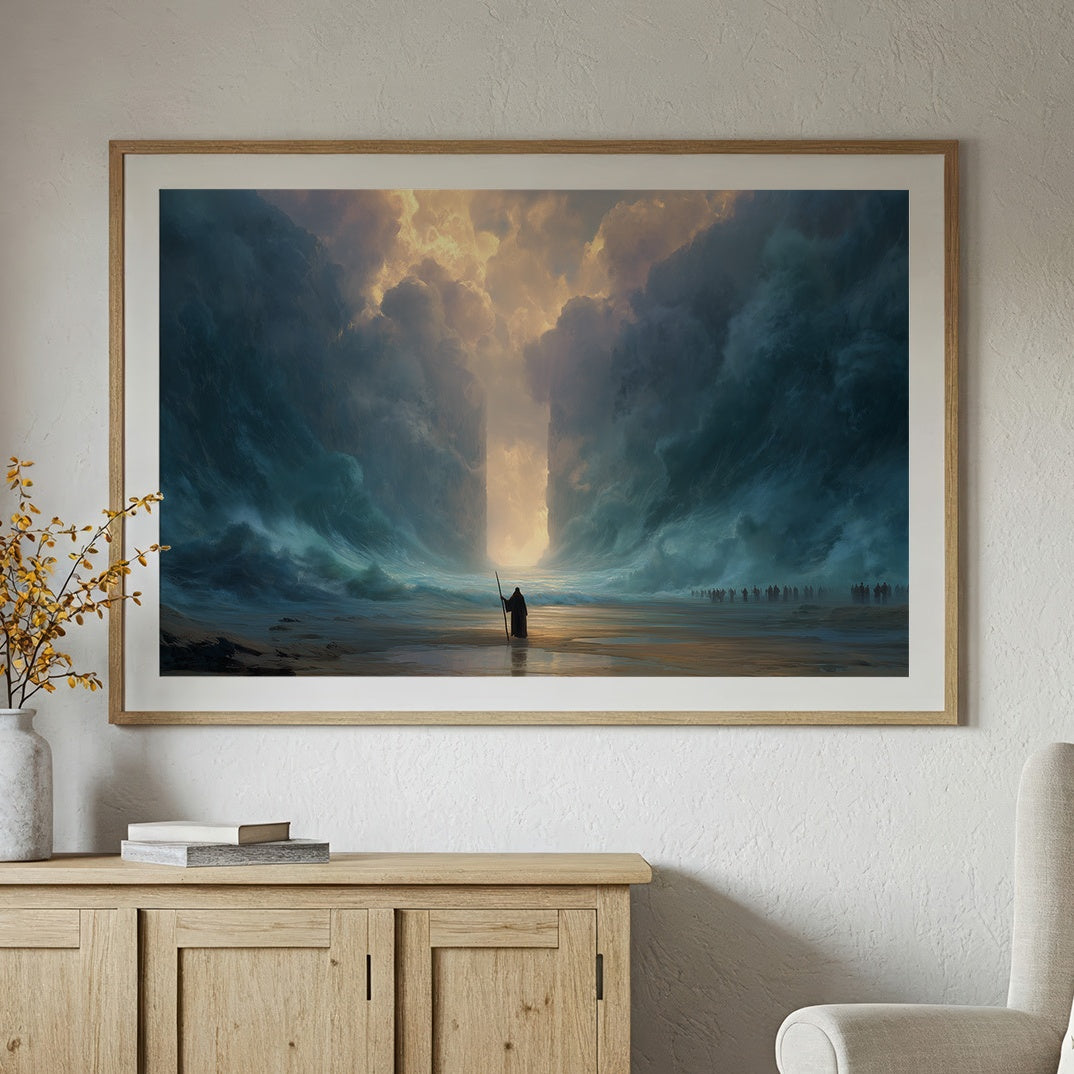 Divine Passage Through Parted Waters