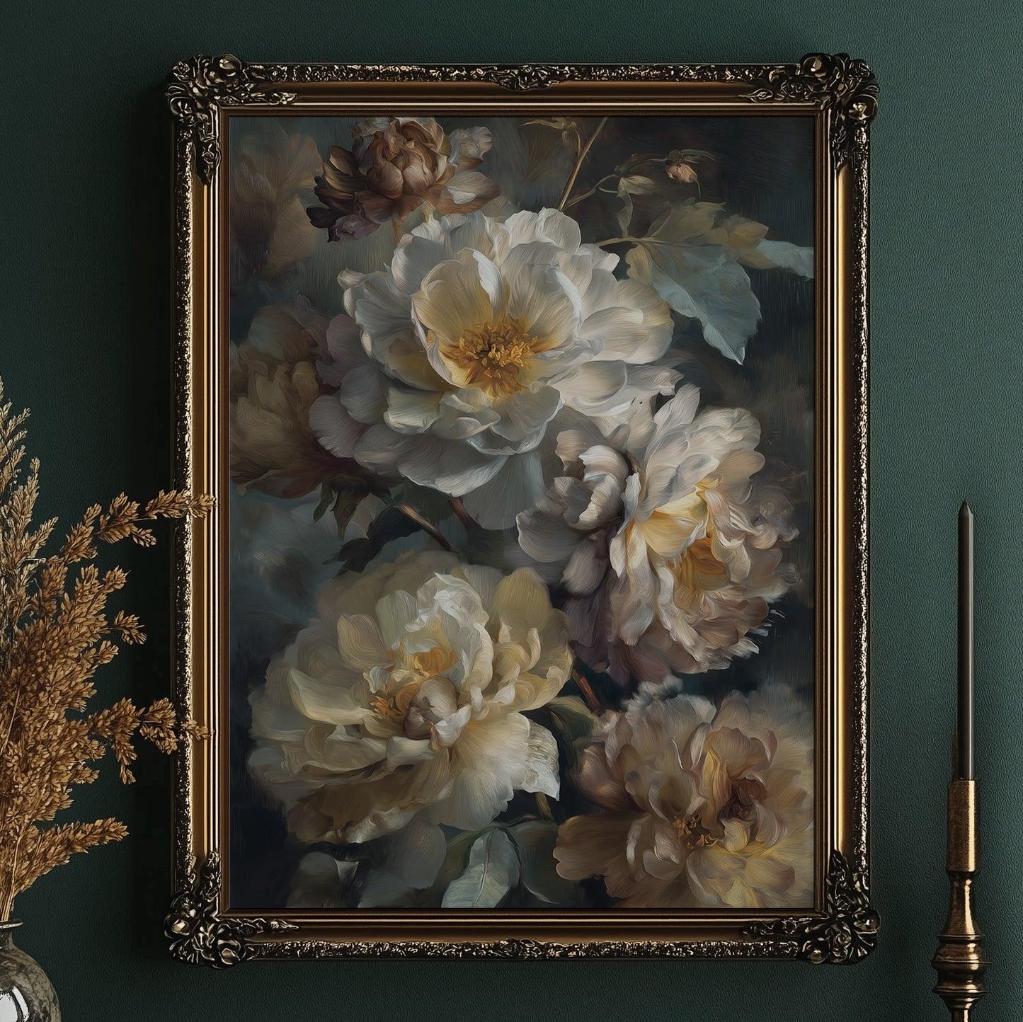 Ivory Petals Hold Golden Secrets