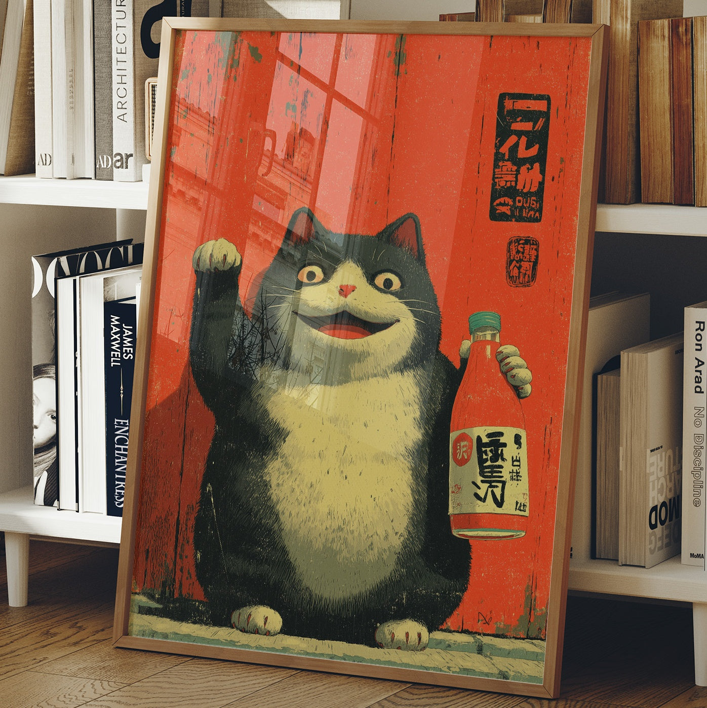 Lucky Cat Tends The Bar