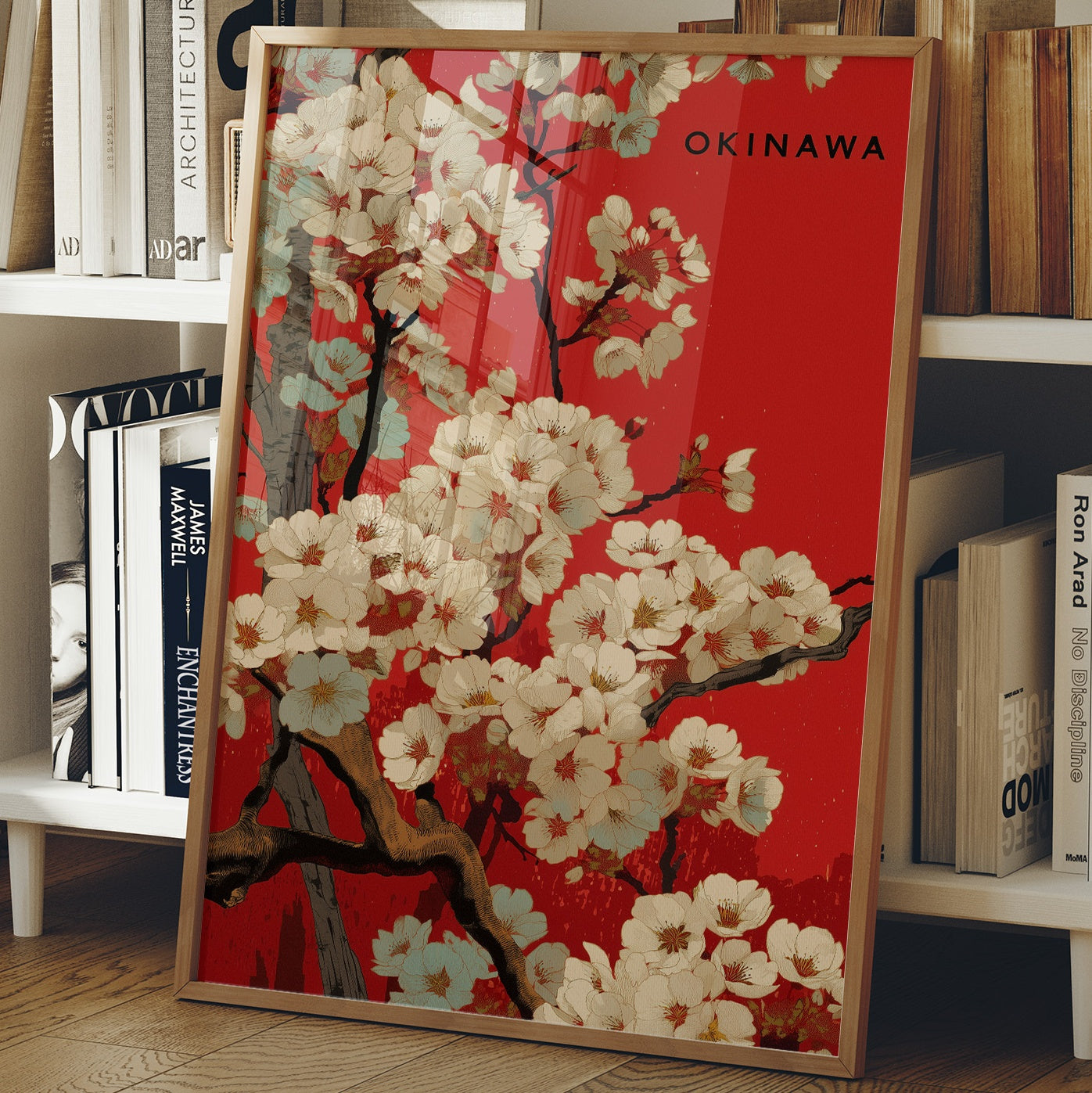 Cherry Blossoms Paint Okinawa Red
