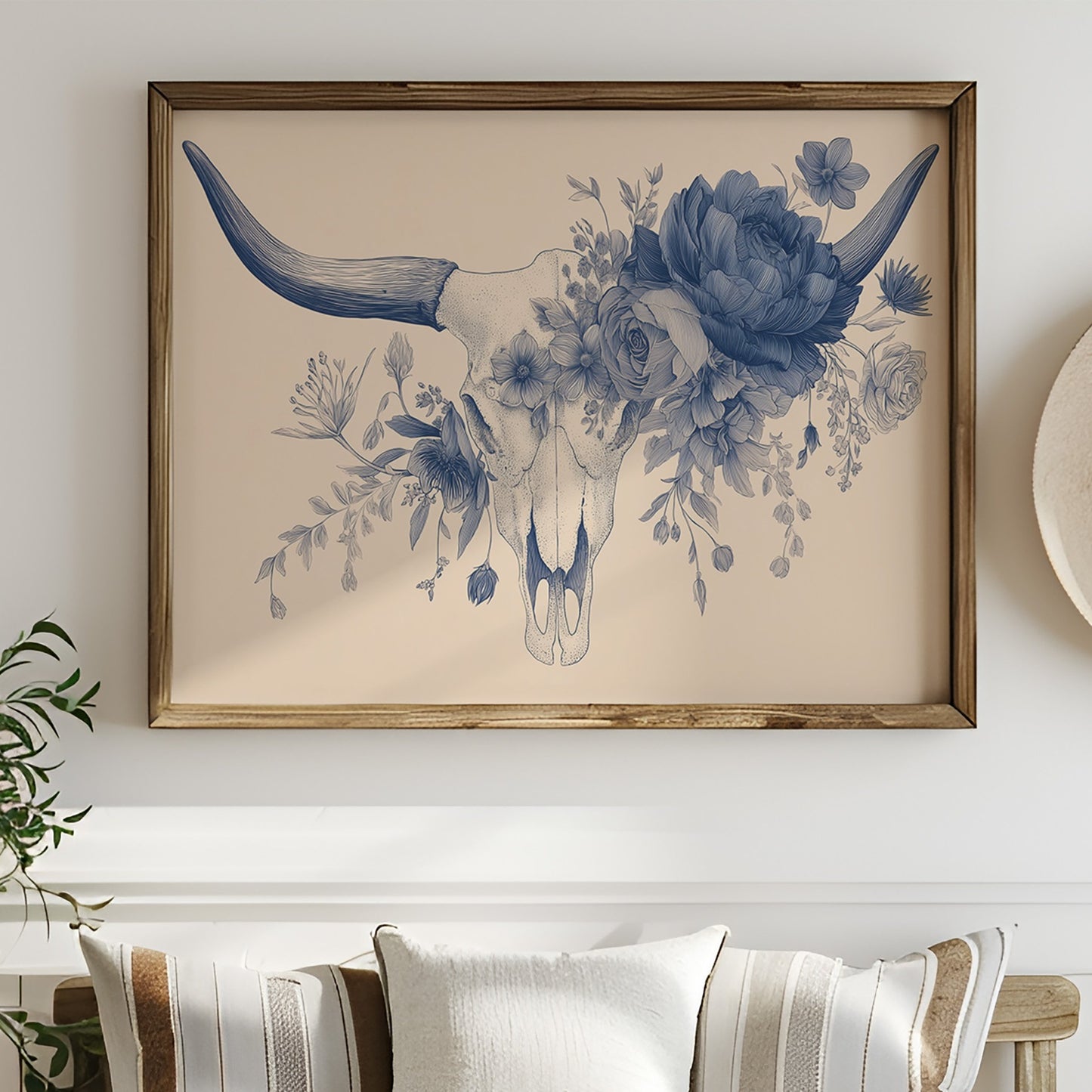 Indigo Blooms Crown Ancient Bones