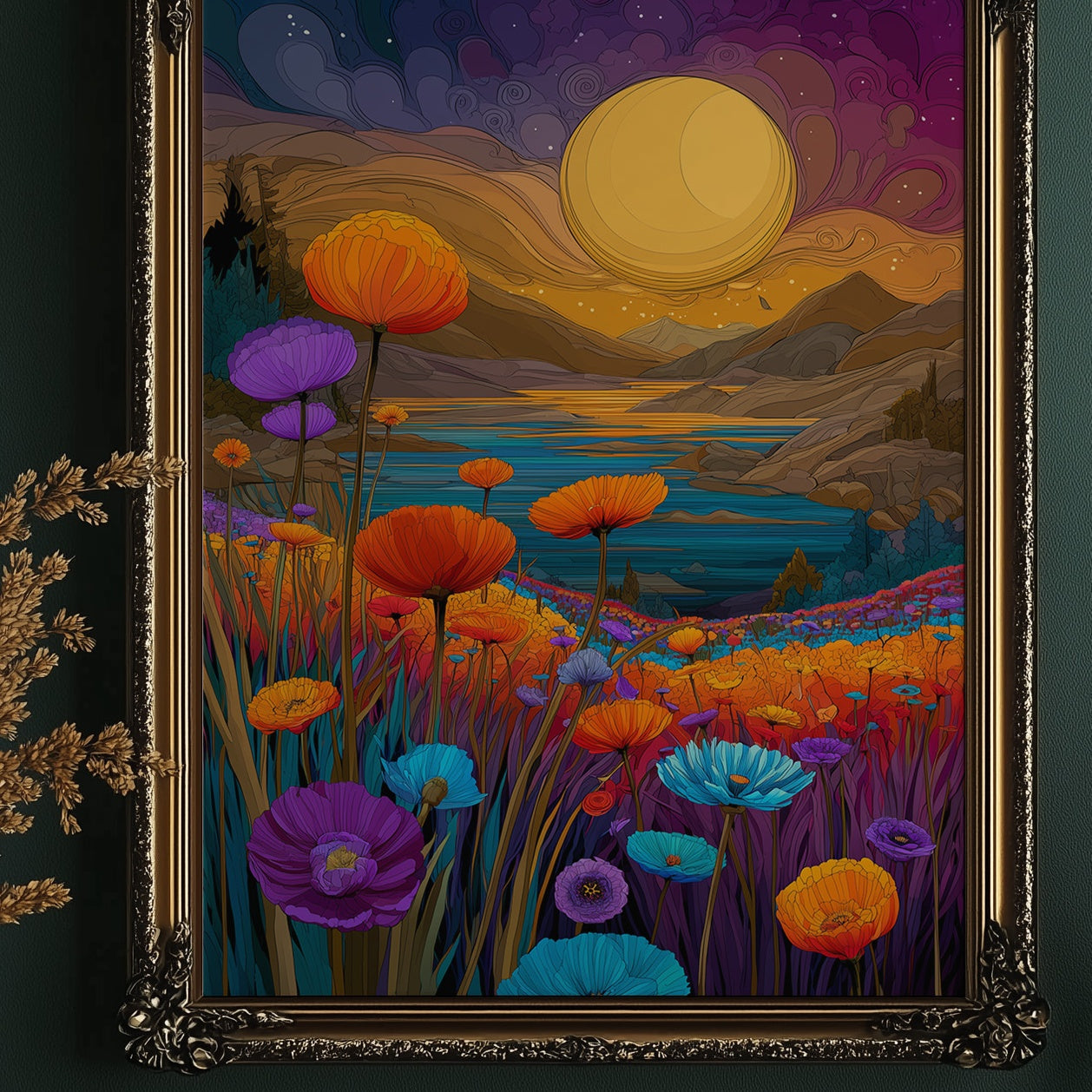 Poppies Bow To Golden Tide