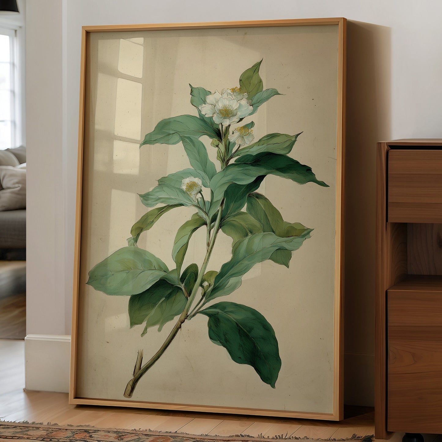 White Blossoms Hold Their Golden Hearts