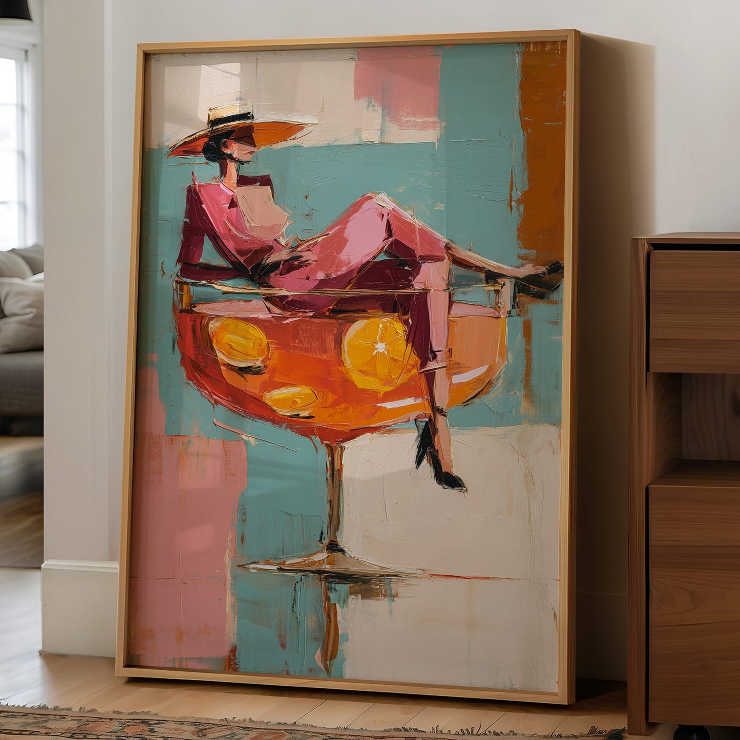 Citrus Hour With Wide-Brimmed Hat