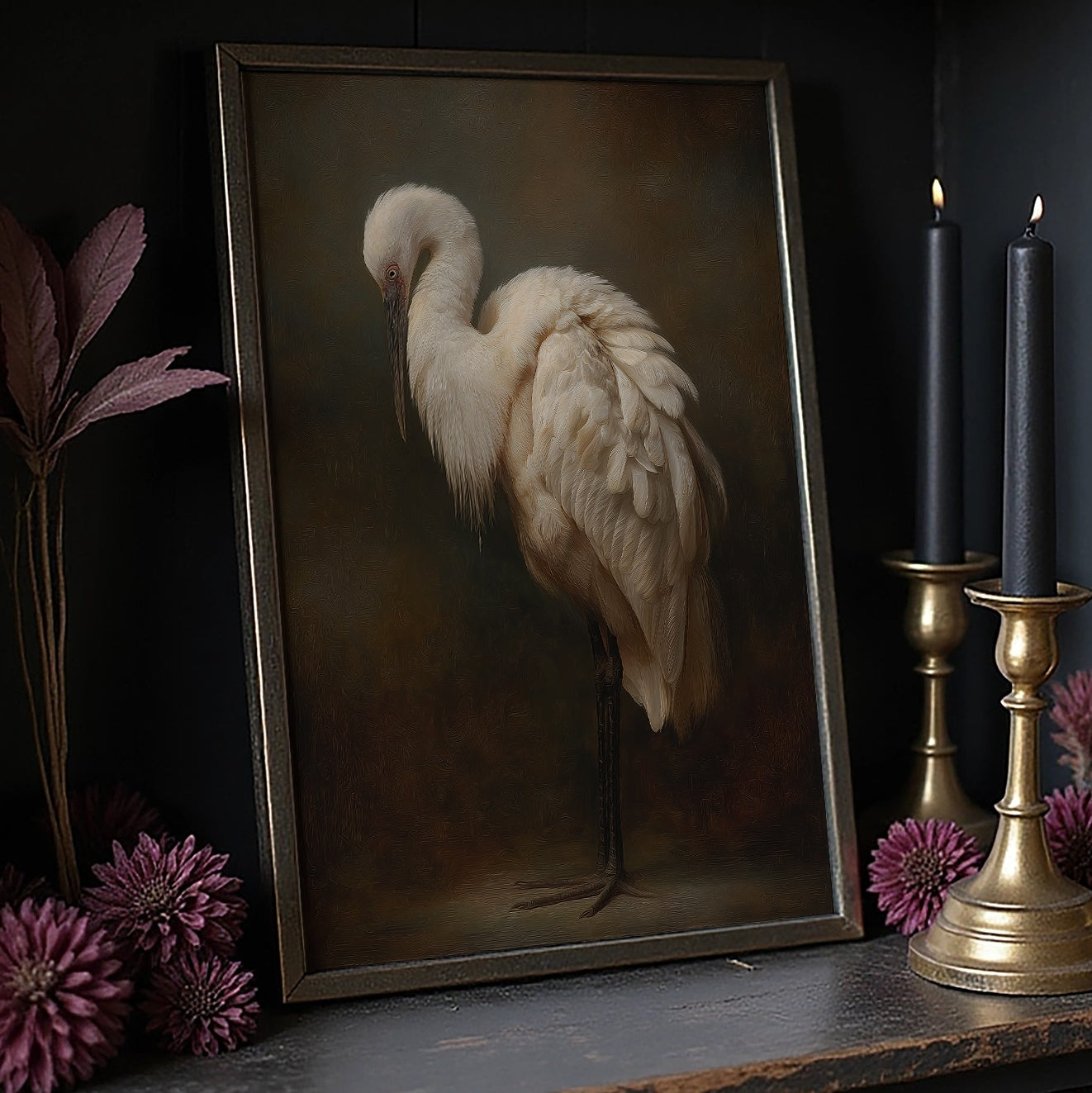 Ivory Feathers In Contemplative Stillness