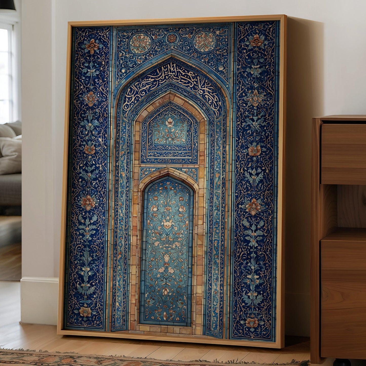 Blue Tiles Hold Ancient Prayers