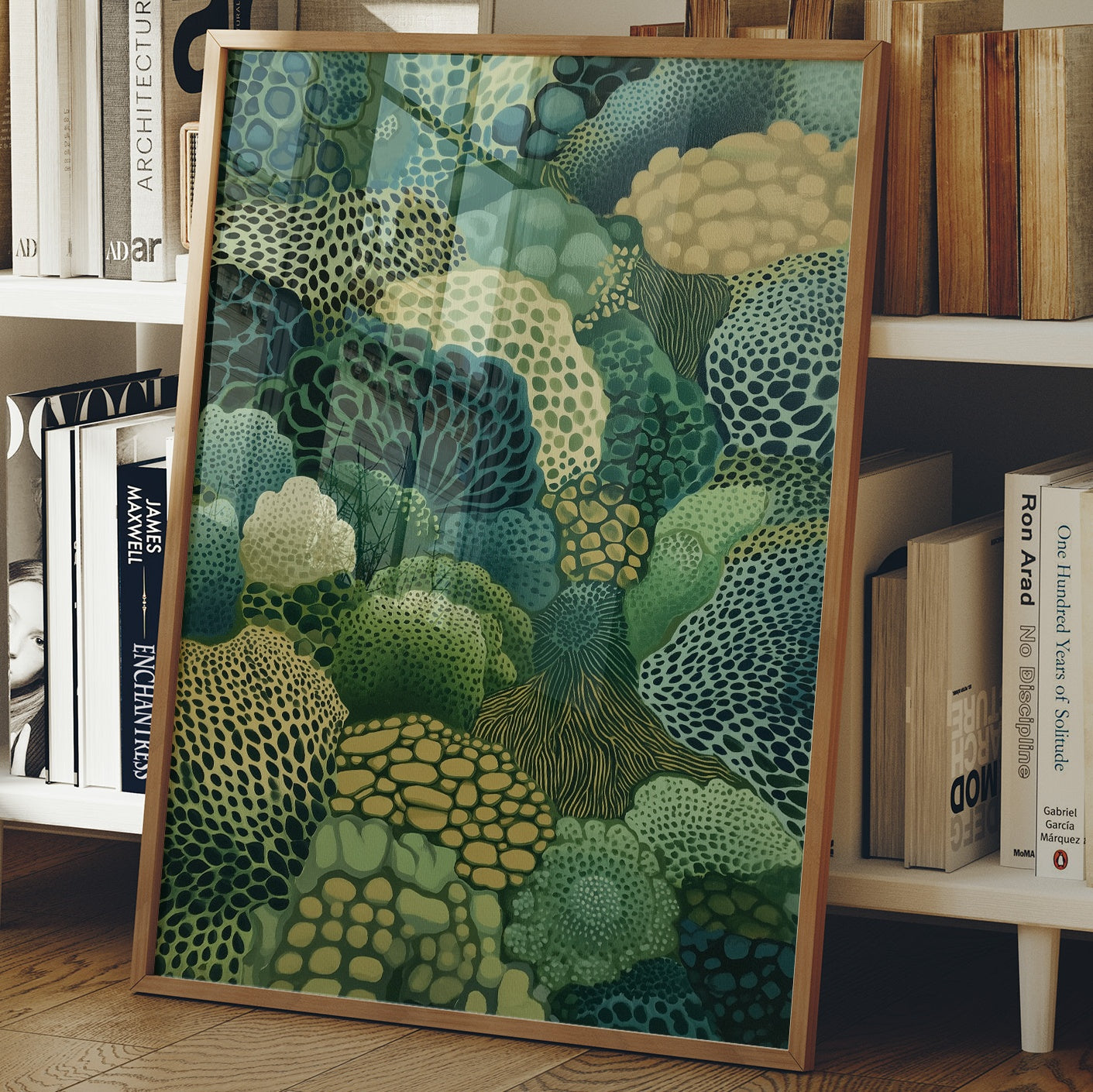 Ocean Forest Blooms In Jade