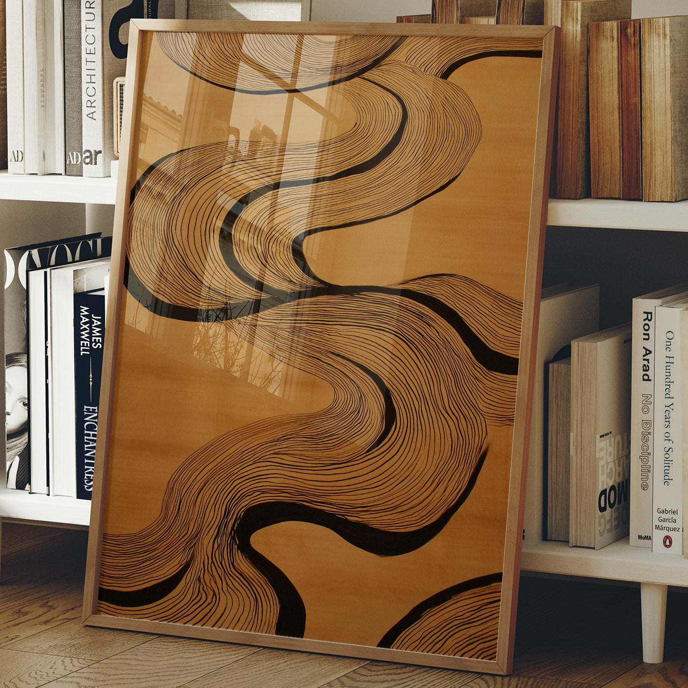 Flowing Lines Paint Modern Stories