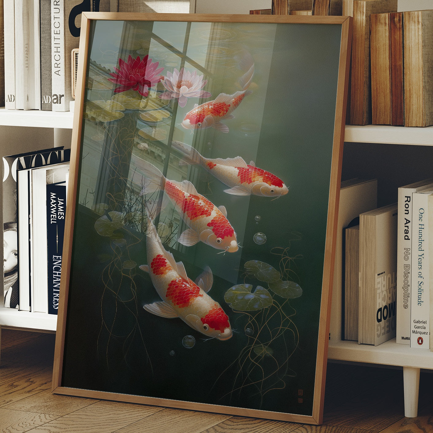 Koi Dance Among Lotus Dreams