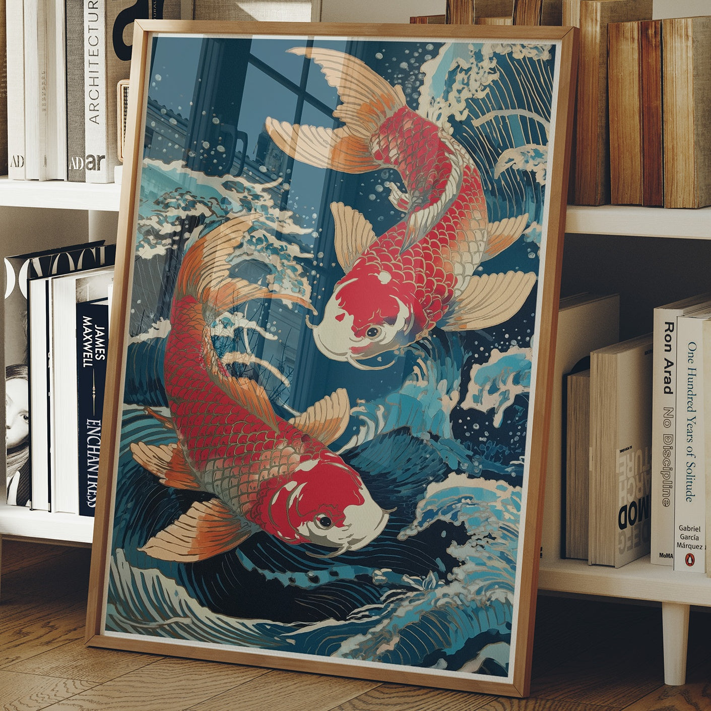 Koi Dance Through Midnight Waters