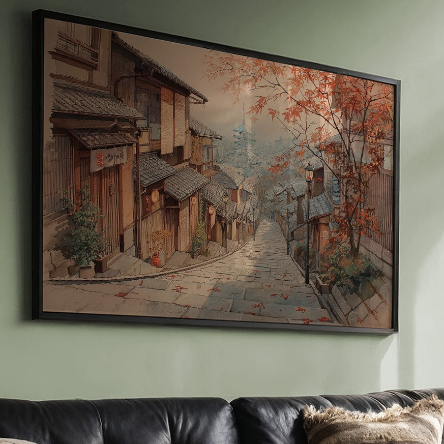 Autumn Maple Graces Ancient Streets