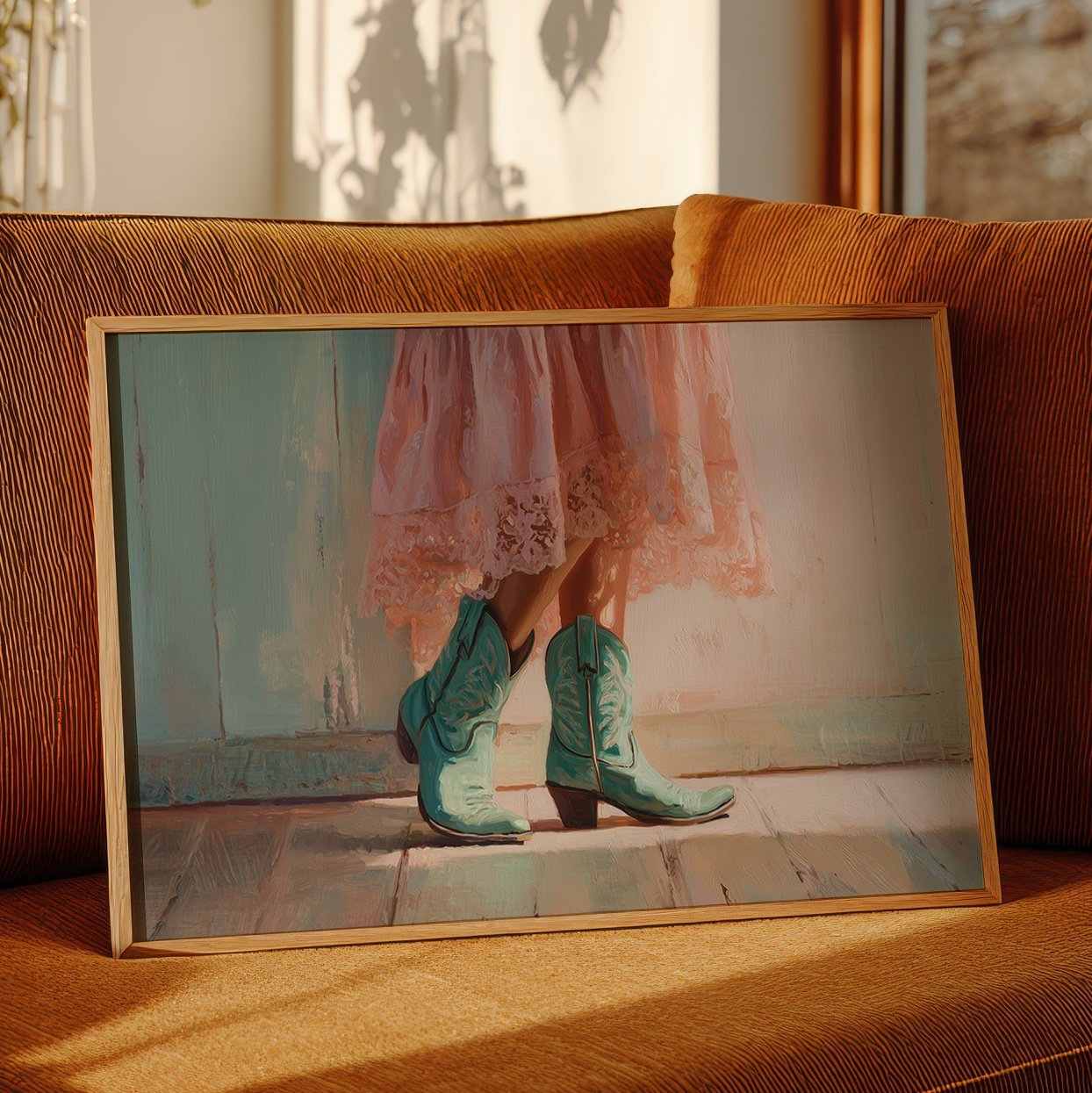 Turquoise Steps Meet Lace Hem