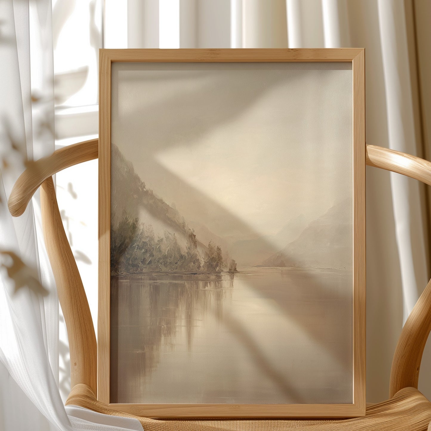 Mist Lingers Over Still Waters