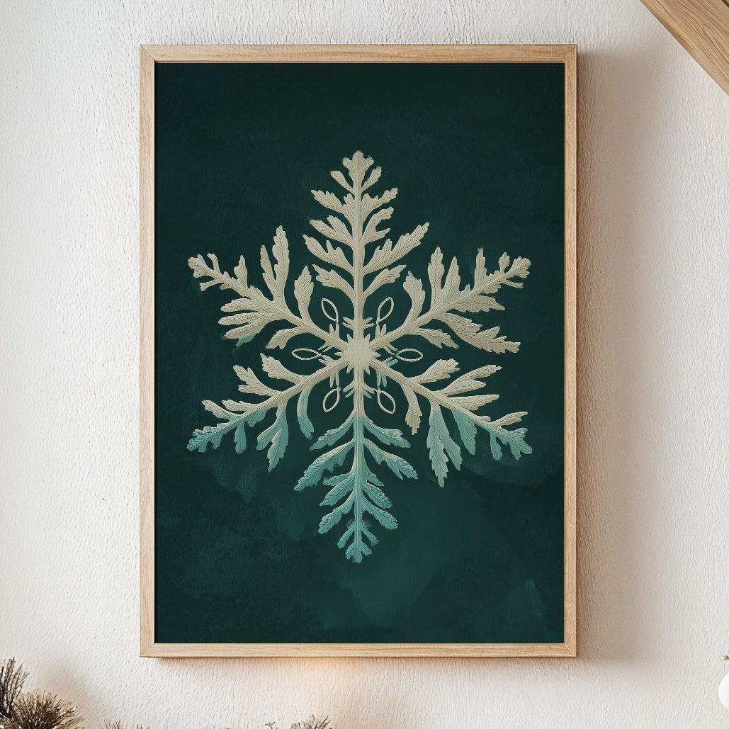 Frost Ferns Bloom On Emerald