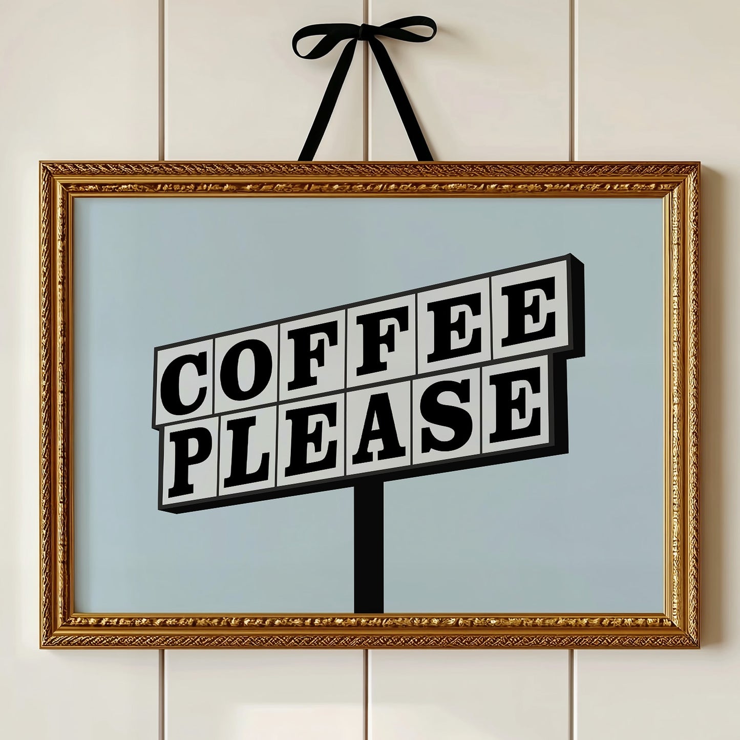Bold Letters Beg For Caffeine