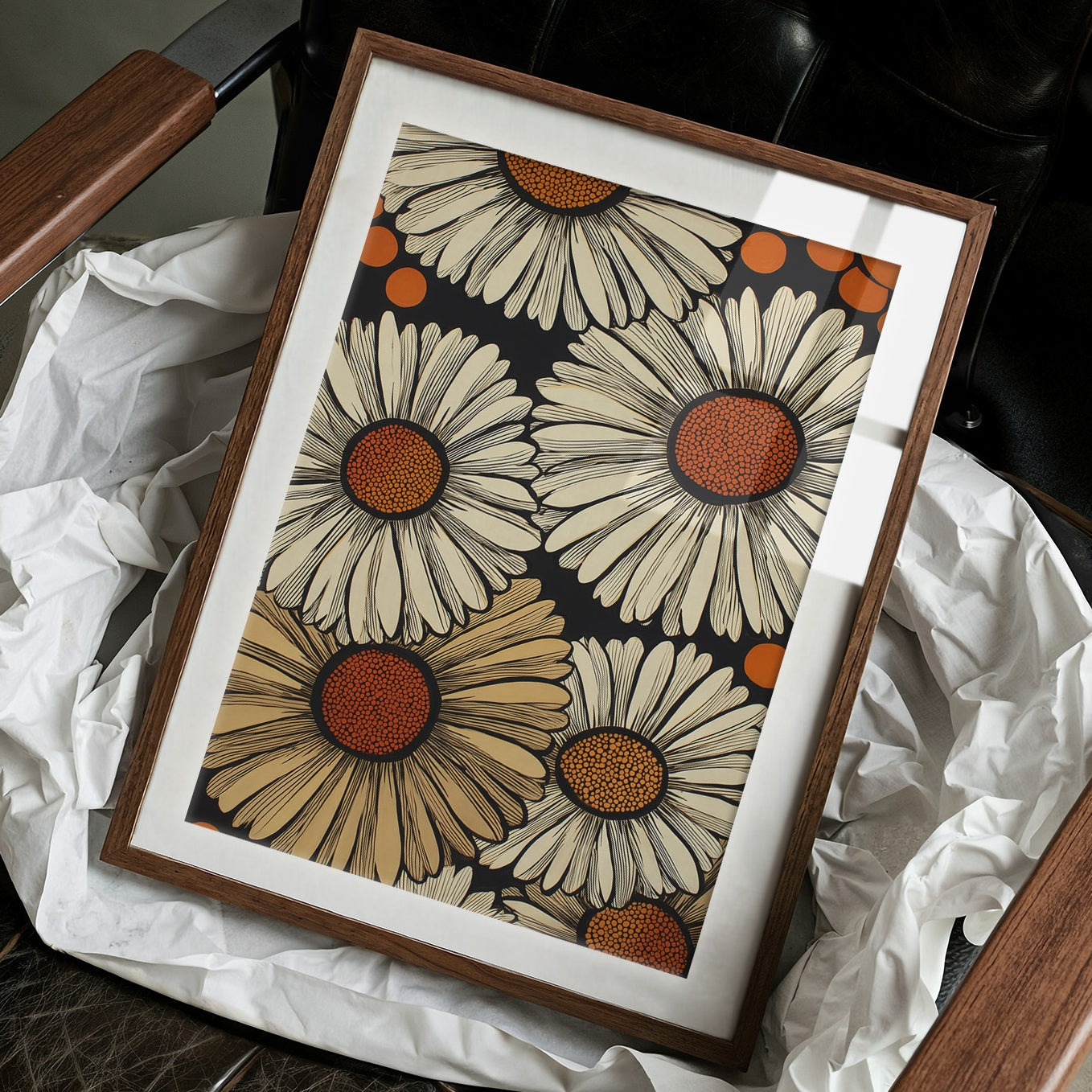 Daisies Dance In Copper Light