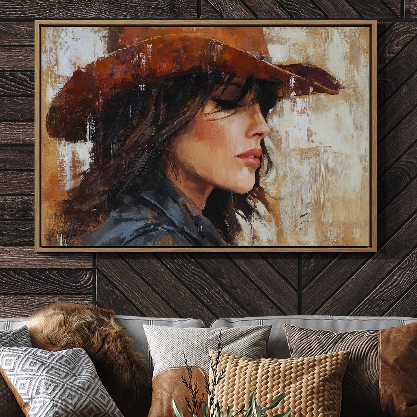 Rust Hat Against Faded Memory