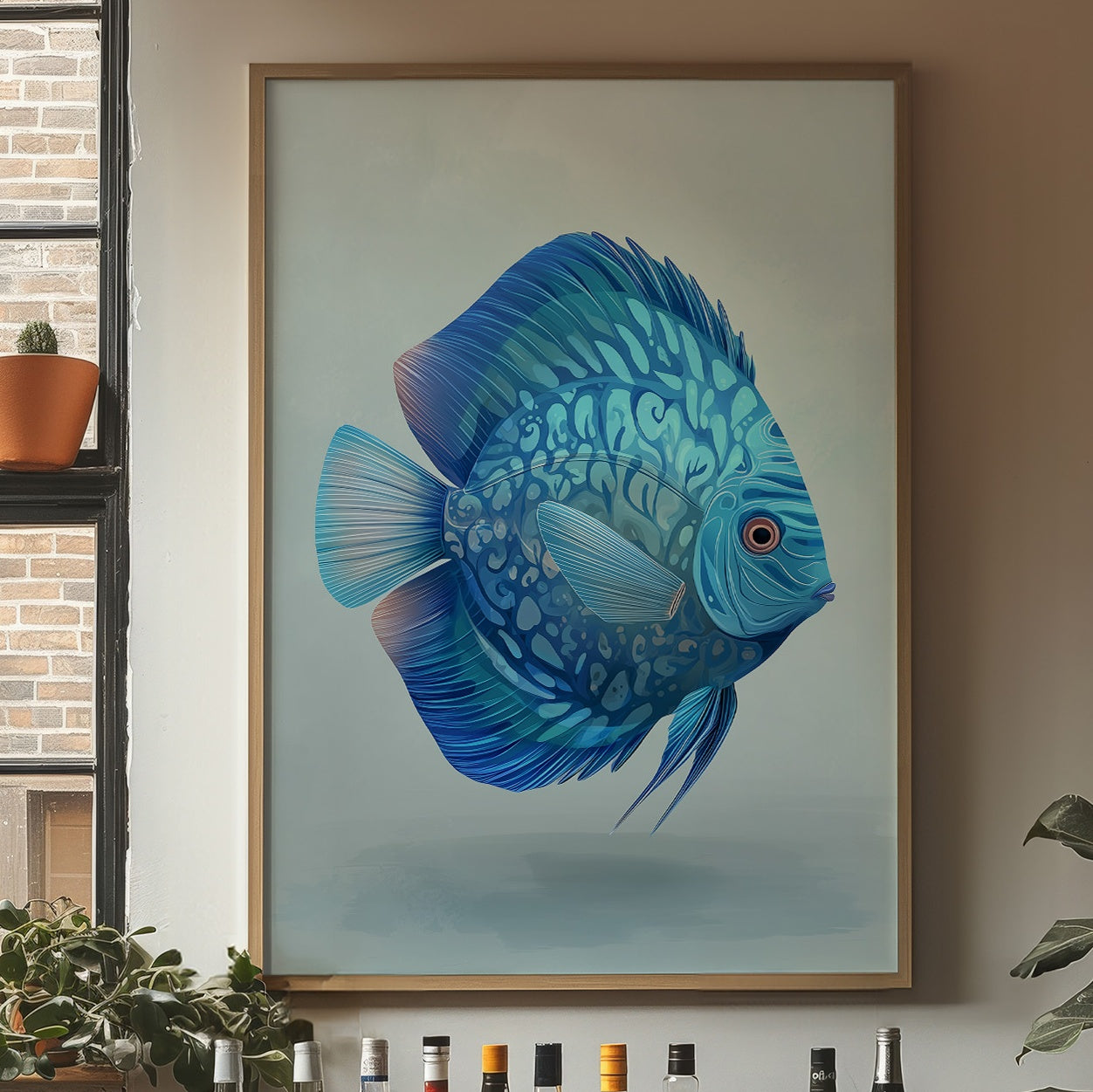 Azure Depths Meet Modern Calm