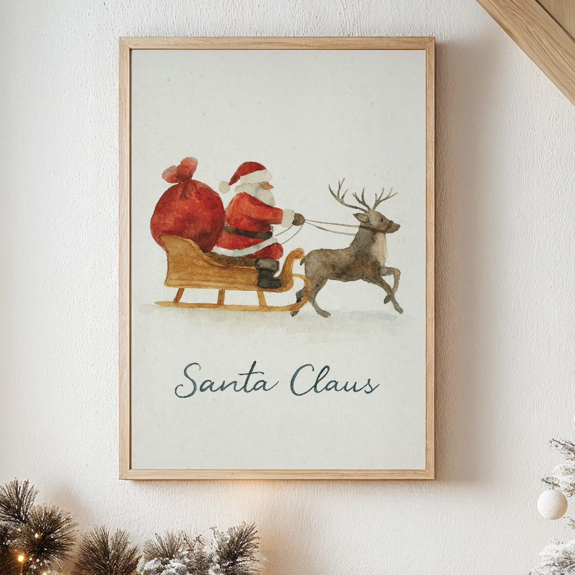 Watercolor Journey On Christmas Eve