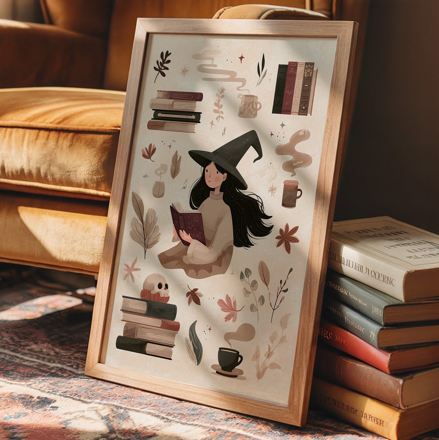 Autumn Spells Between Book Pages