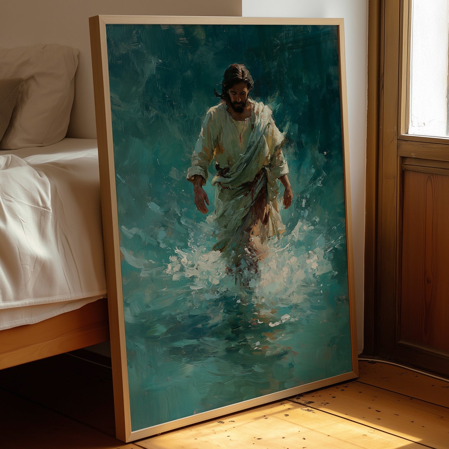 Tranquil Steps Through Turquoise Waters