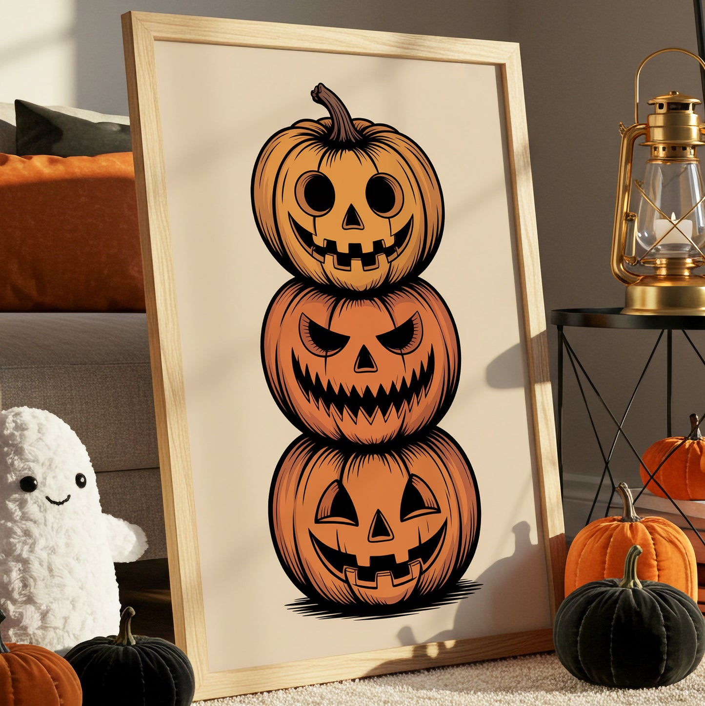 Stacked Gourds Tell October Tales