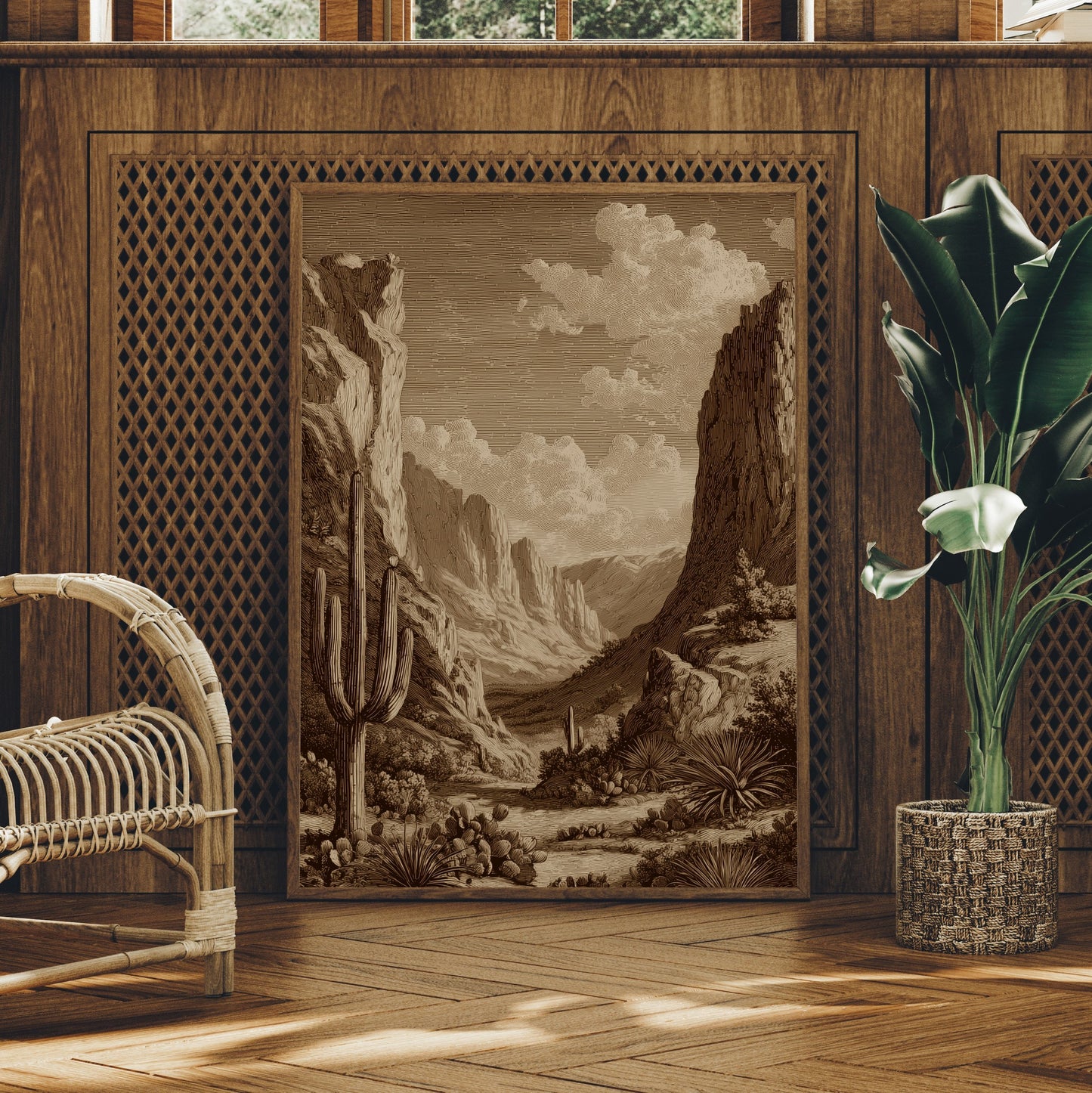 Sepia Canyons Of Forgotten Time