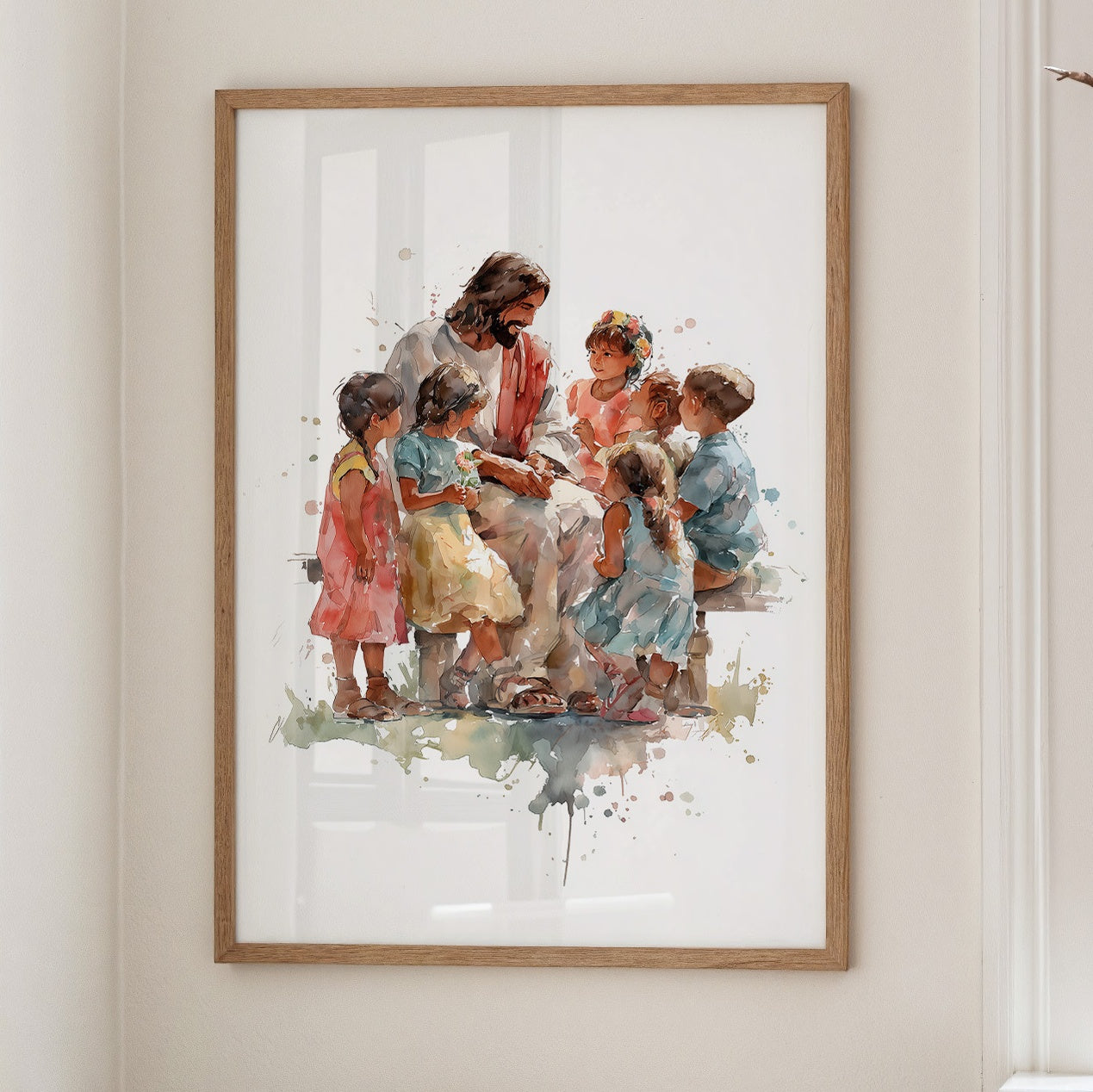 Watercolor Stories On Sunlit Wood